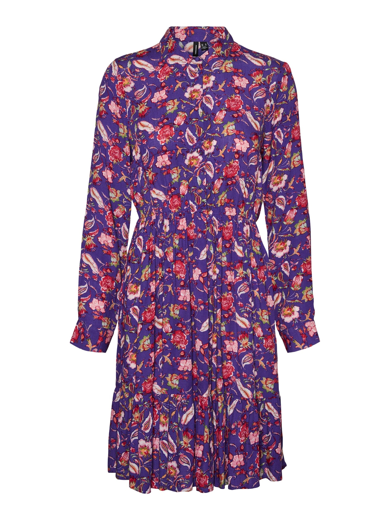 VERO MODA Dolga srajca 'Gloria'  modra / zelena / lila / roza / rdeča