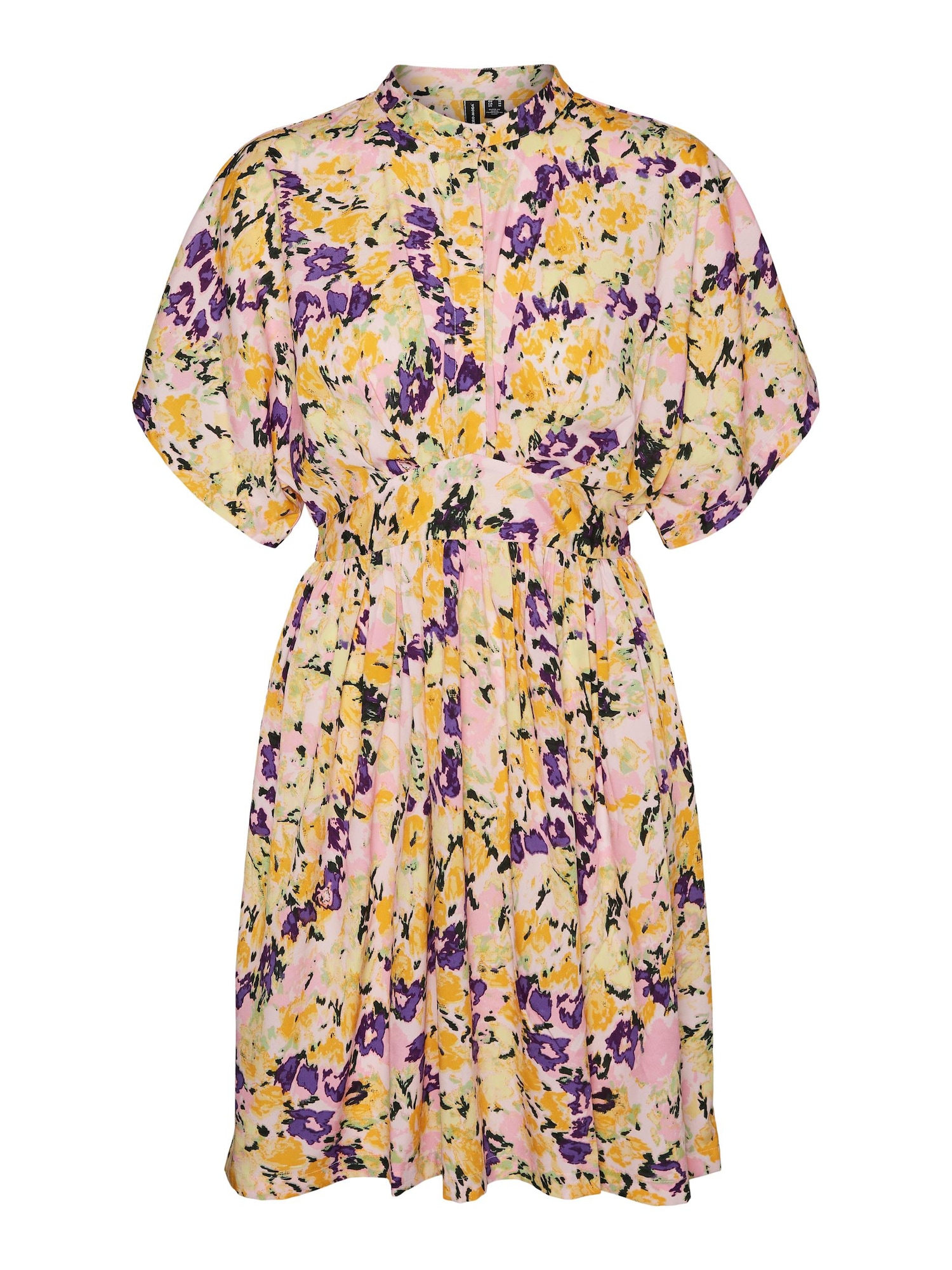 VERO MODA Dolga srajca 'Gry'  rumena / lila / roza / rosé