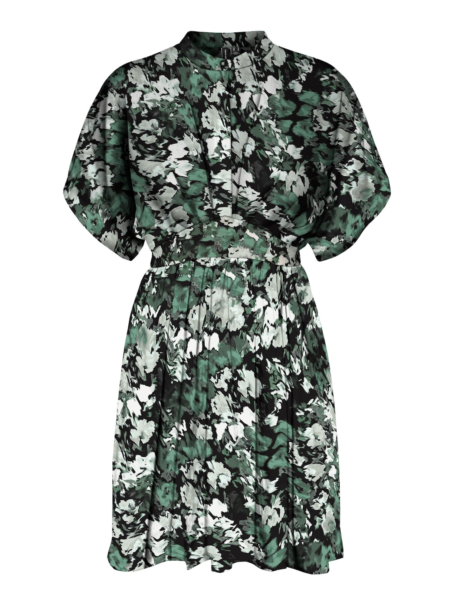 VERO MODA Dolga srajca 'Gry'  zelena / smaragd / črna / bela