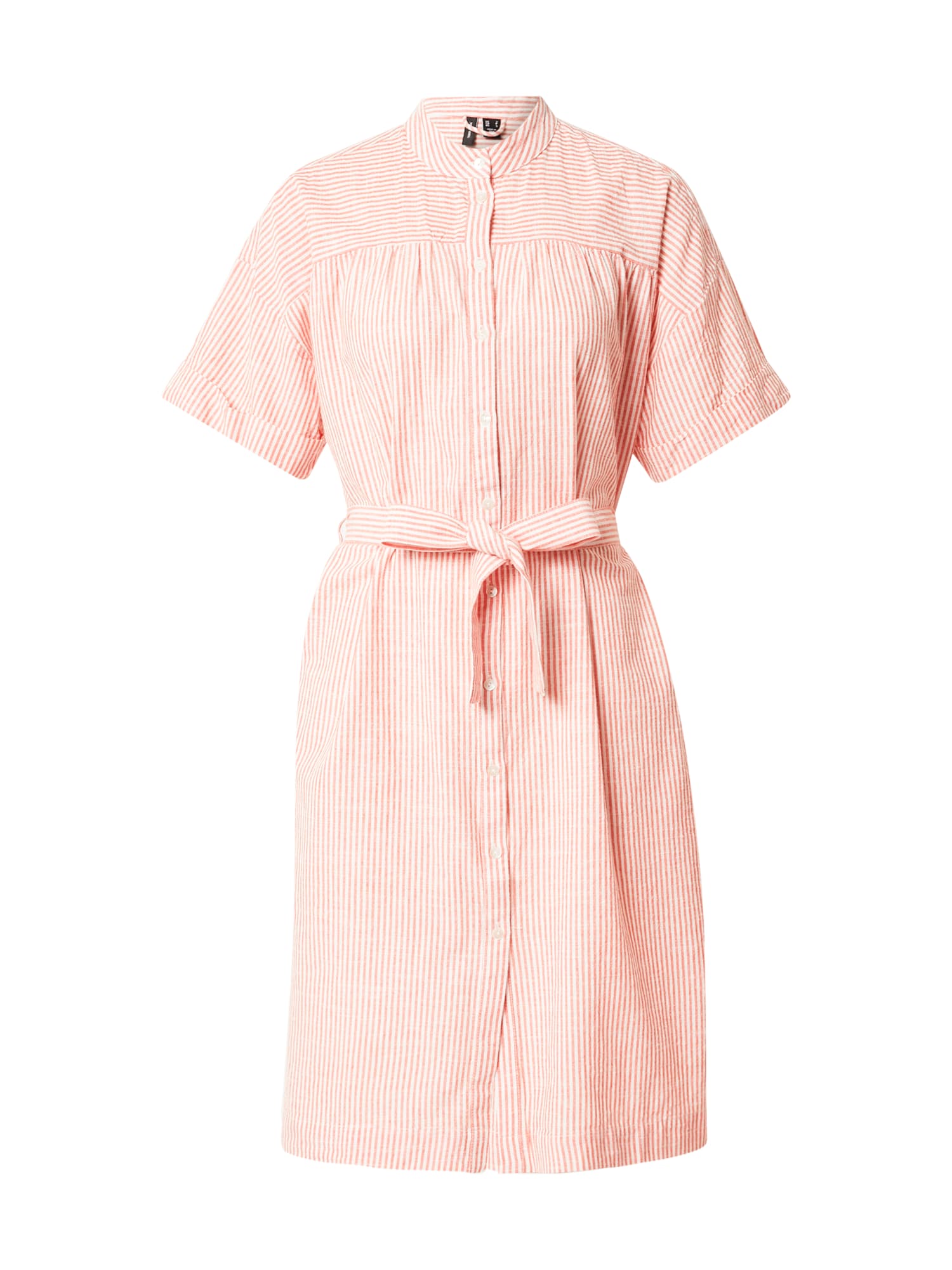 VERO MODA Dolga srajca 'JILY'  losos / bela