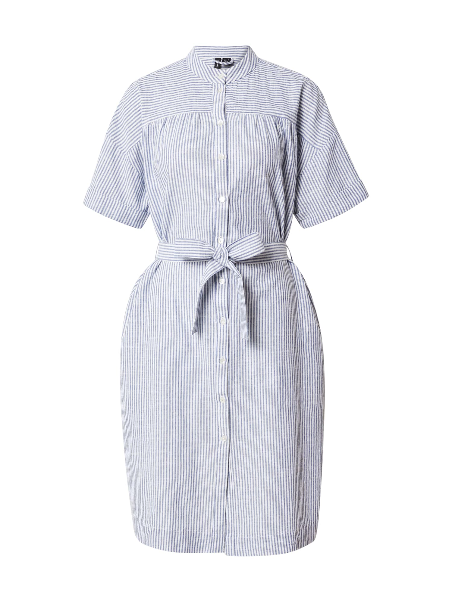 VERO MODA Dolga srajca 'JILY'  marine / bela