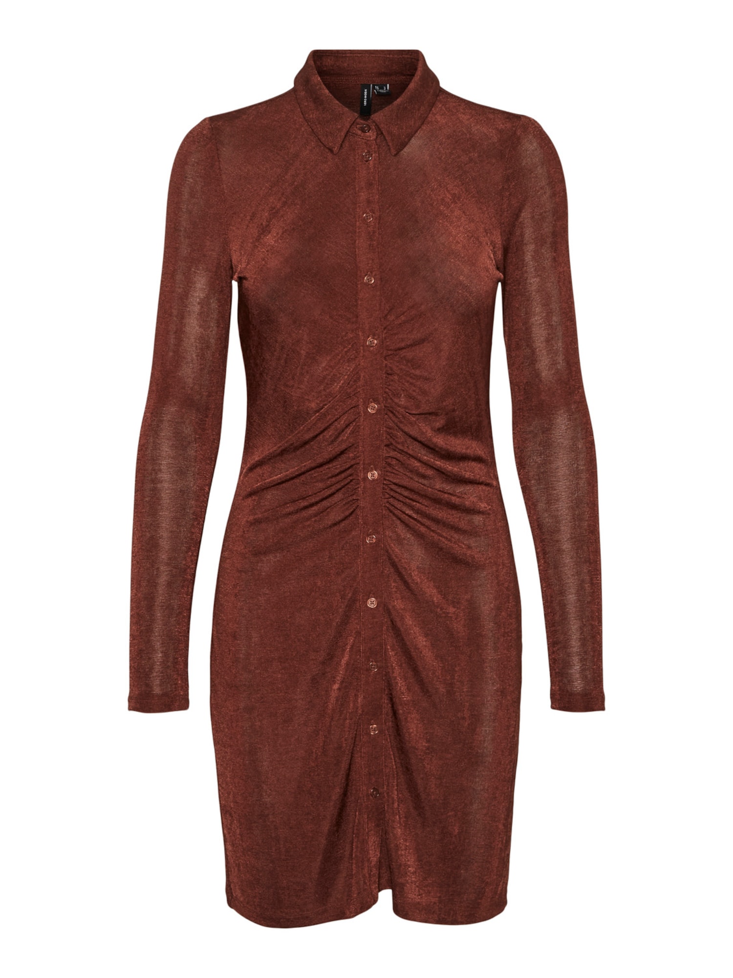 VERO MODA Dolga srajca  rjava
