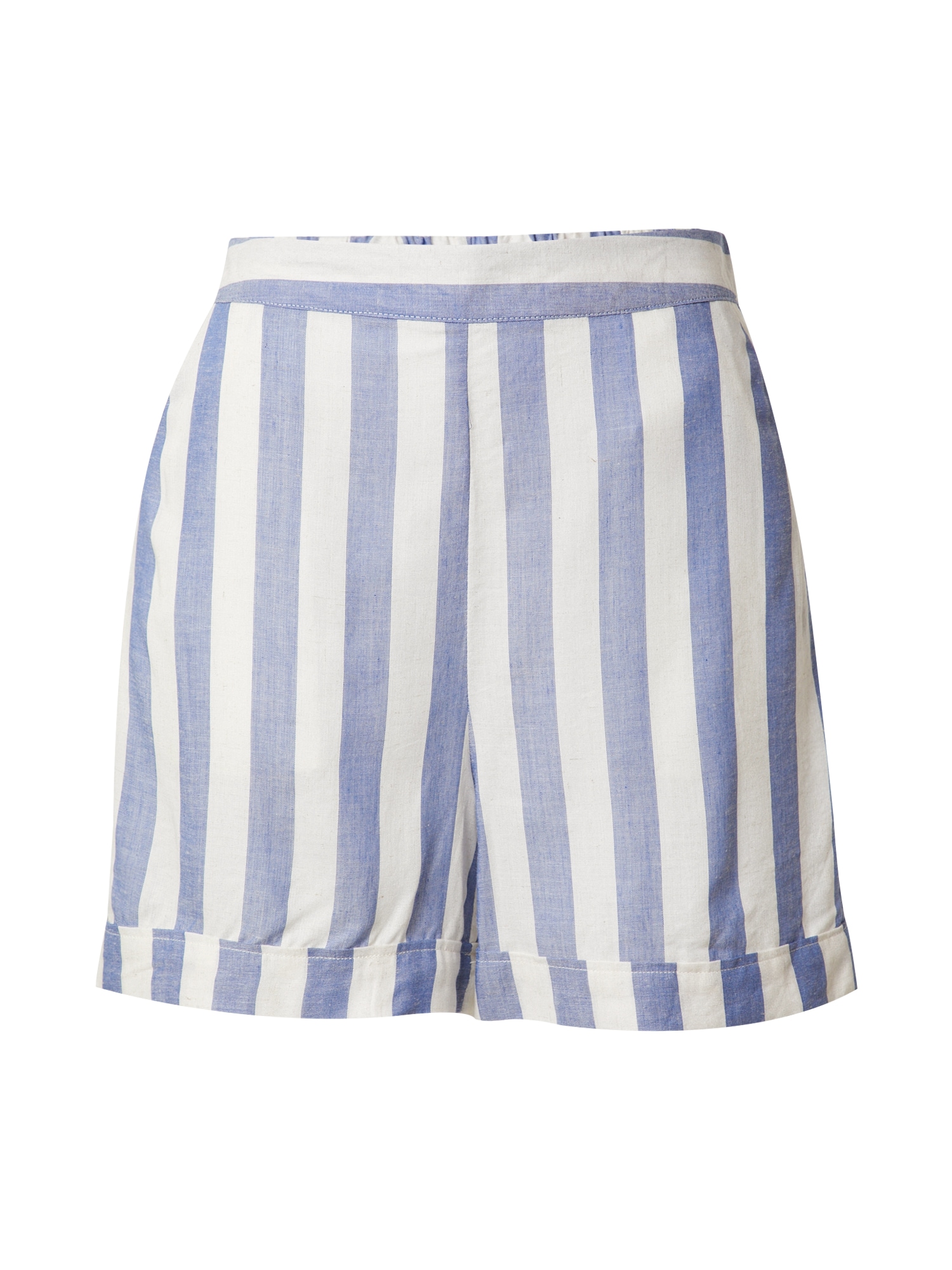 VERO MODA Hlače  dimno modra / bela