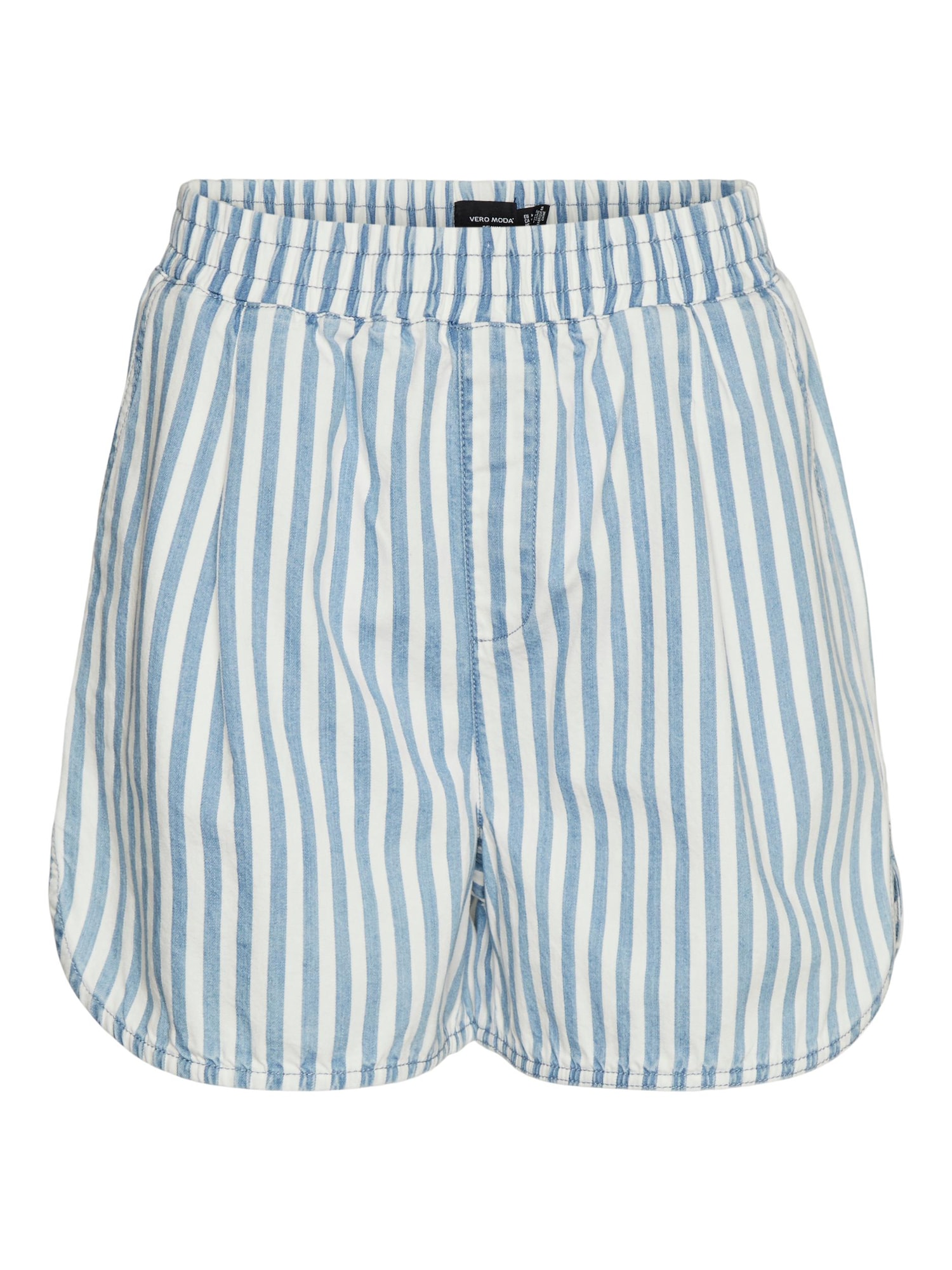 VERO MODA Hlače  svetlo modra / bela