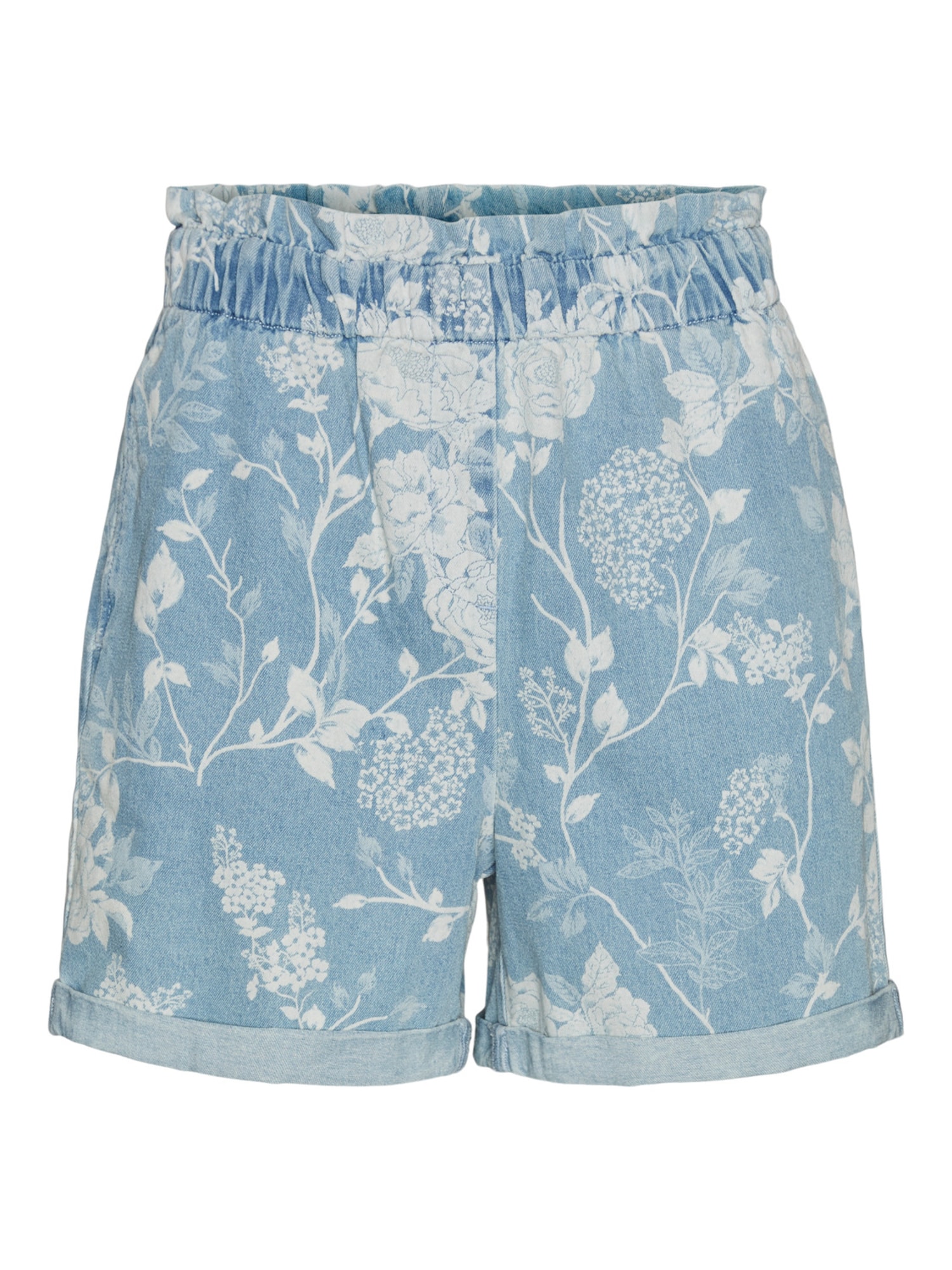 VERO MODA Kavbojke 'Flora'  moder denim / bela