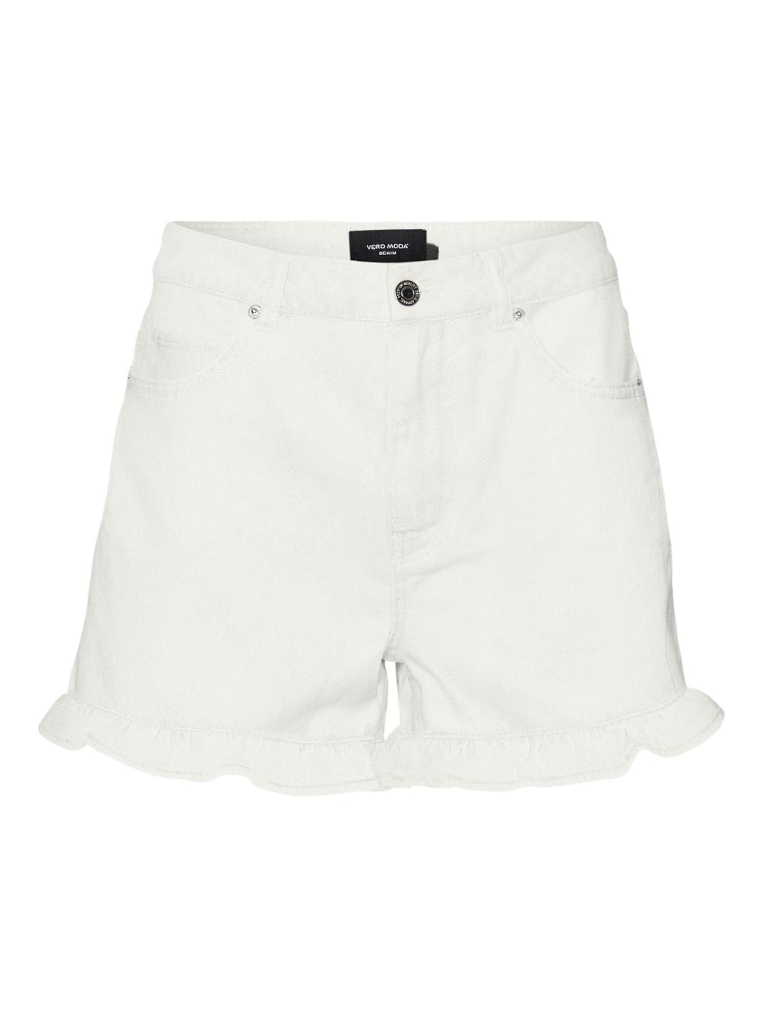VERO MODA Kavbojke 'Joana'  siva / bela