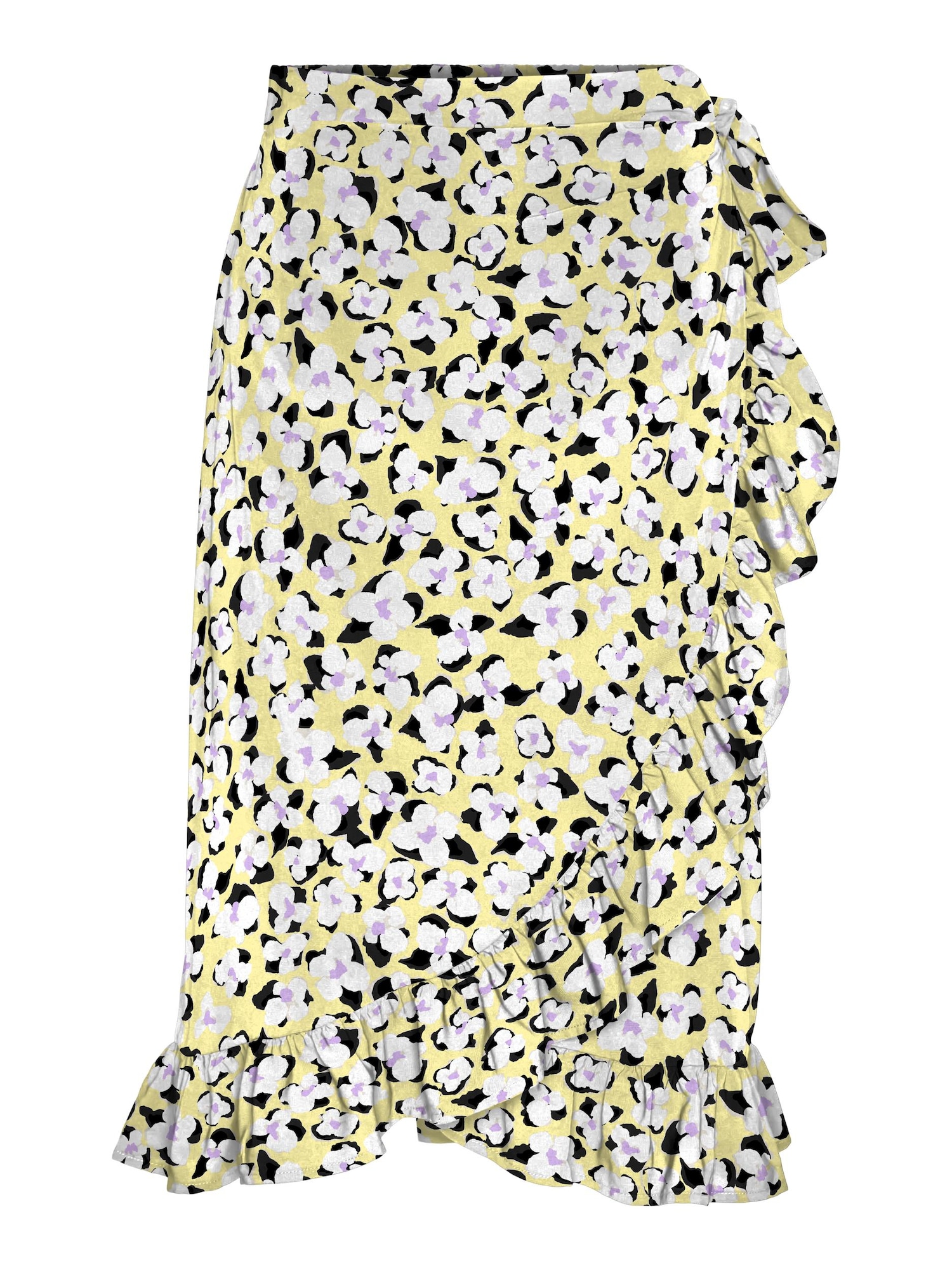 VERO MODA Krilo 'Olea'  rumena / črna / bela