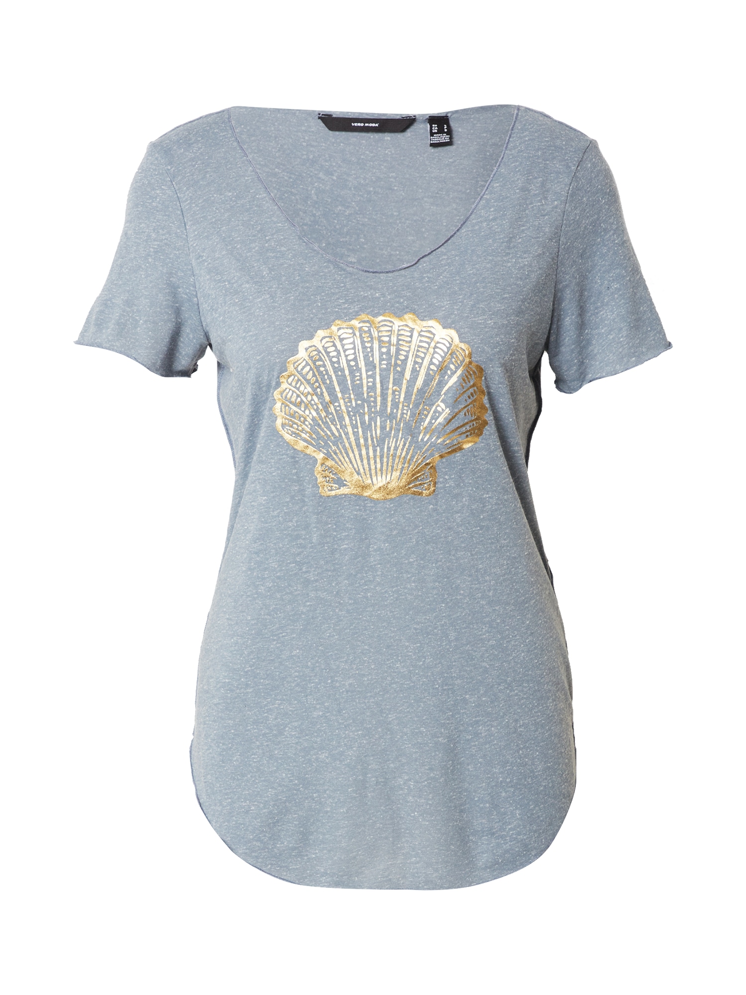 VERO MODA Majica 'LUA'  dimno modra / zlata