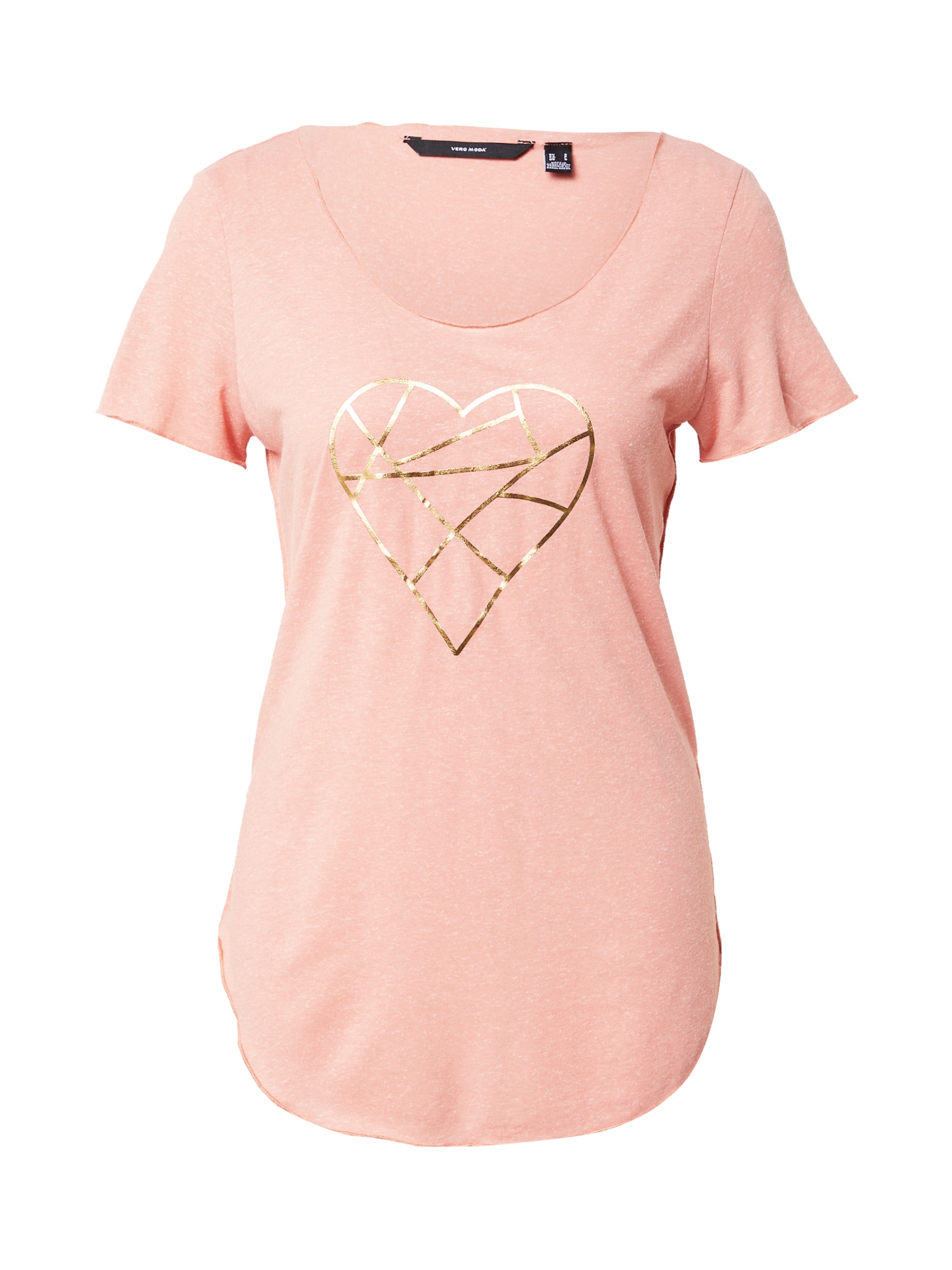 VERO MODA Majica 'LUA'  zlata / roza