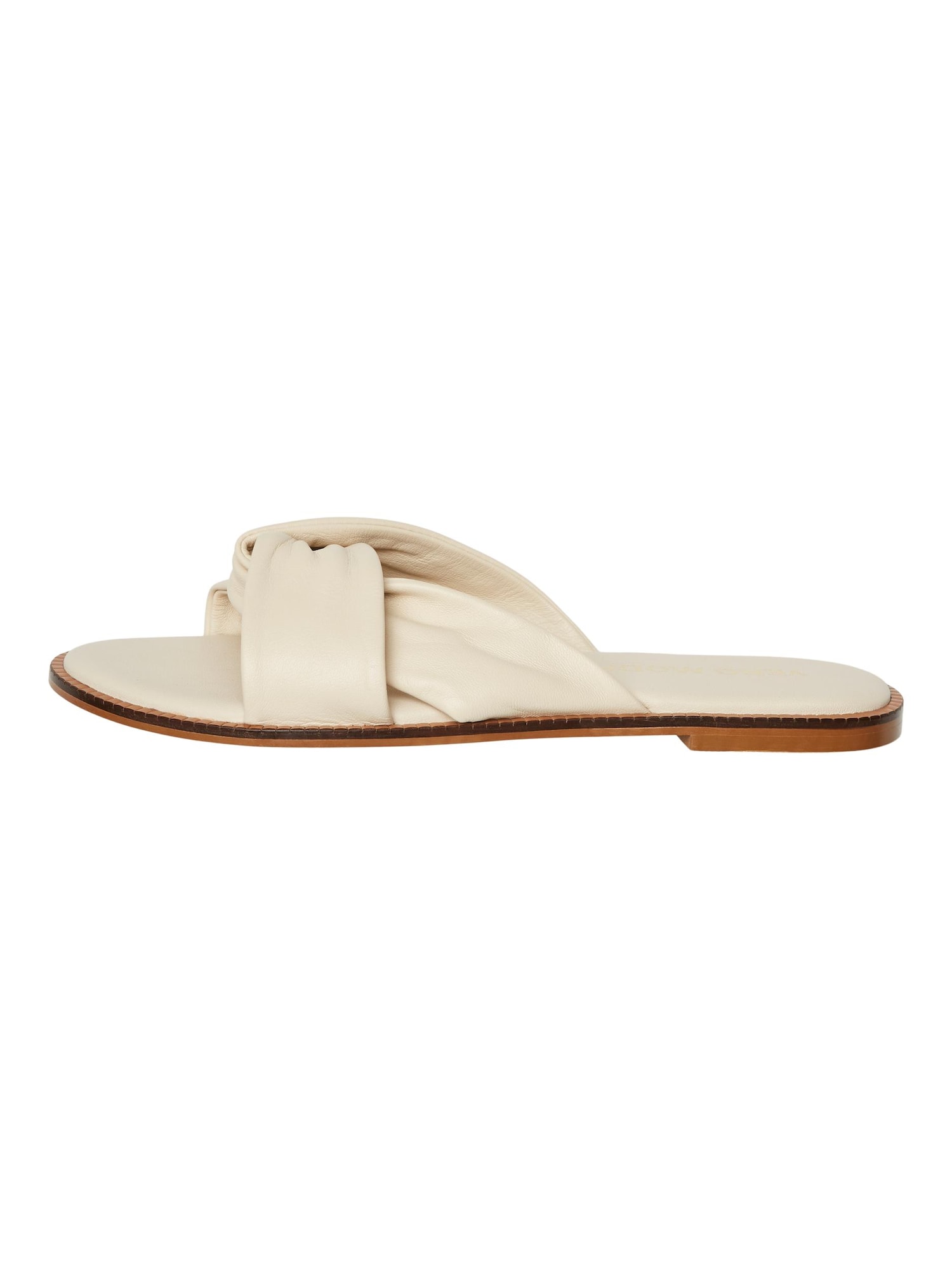 VERO MODA Nizki natikači 'SMOOTH'  kremna / rjava