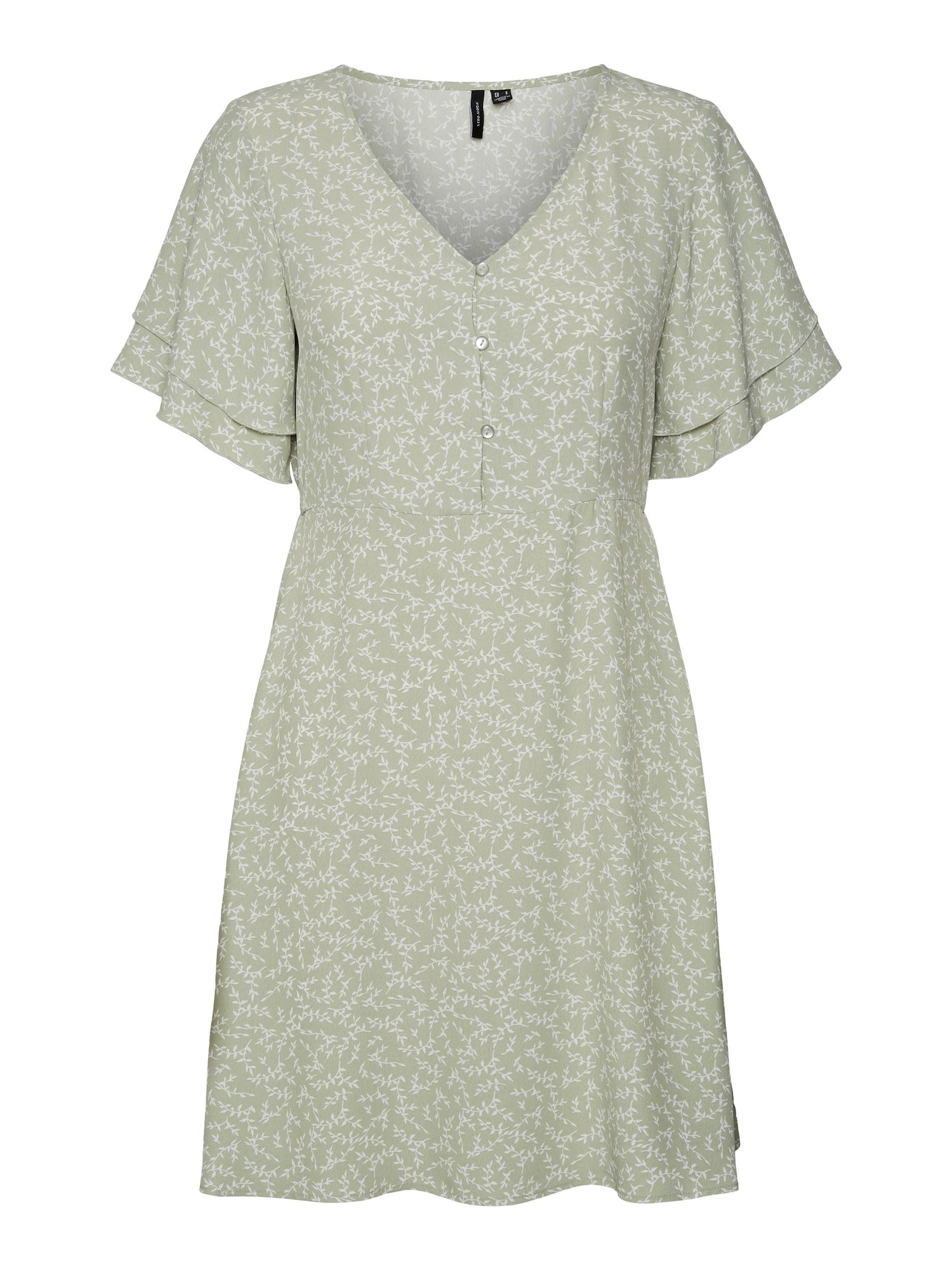 VERO MODA Obleka 'CATCH'  pastelno zelena / bela