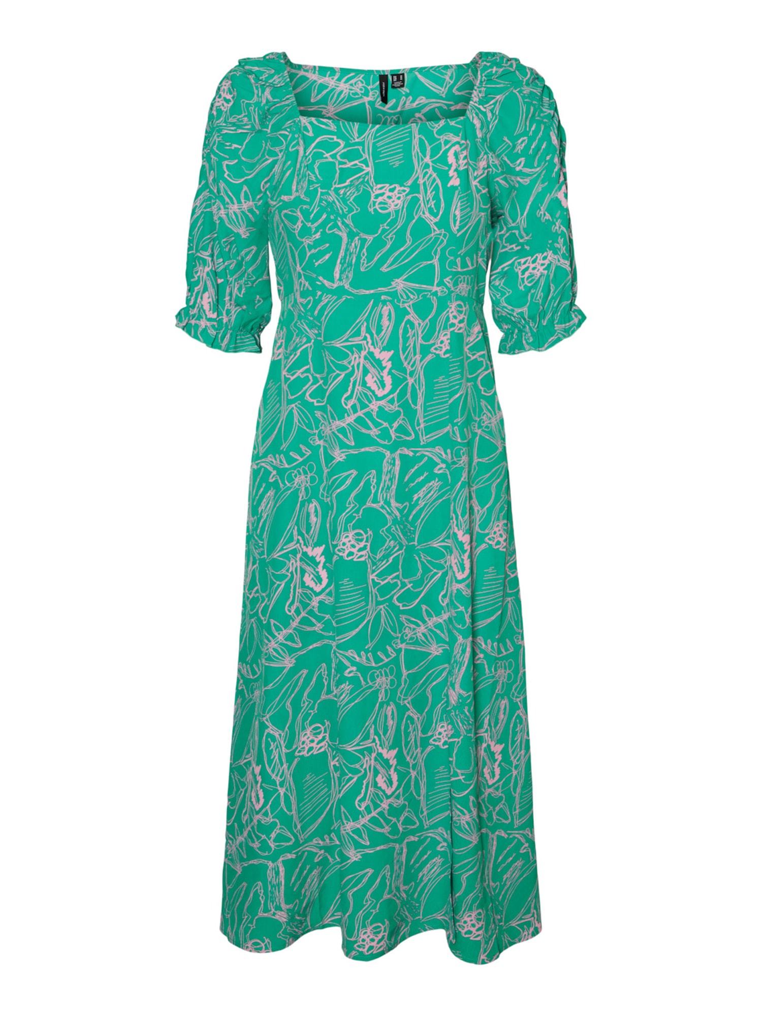 VERO MODA Obleka 'CATCH'  zelena / lila