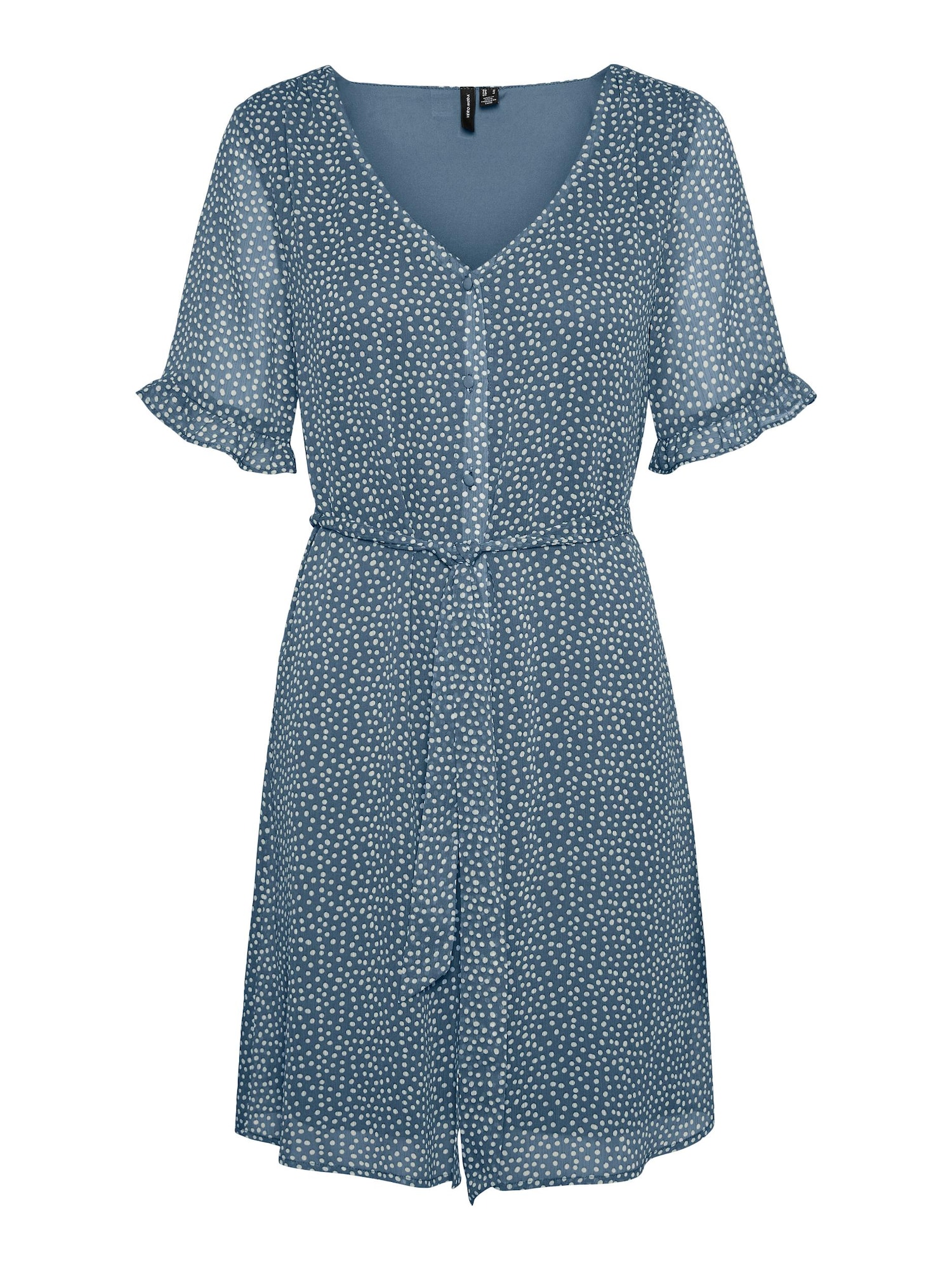 VERO MODA Obleka 'Caro'  modra / naravno bela
