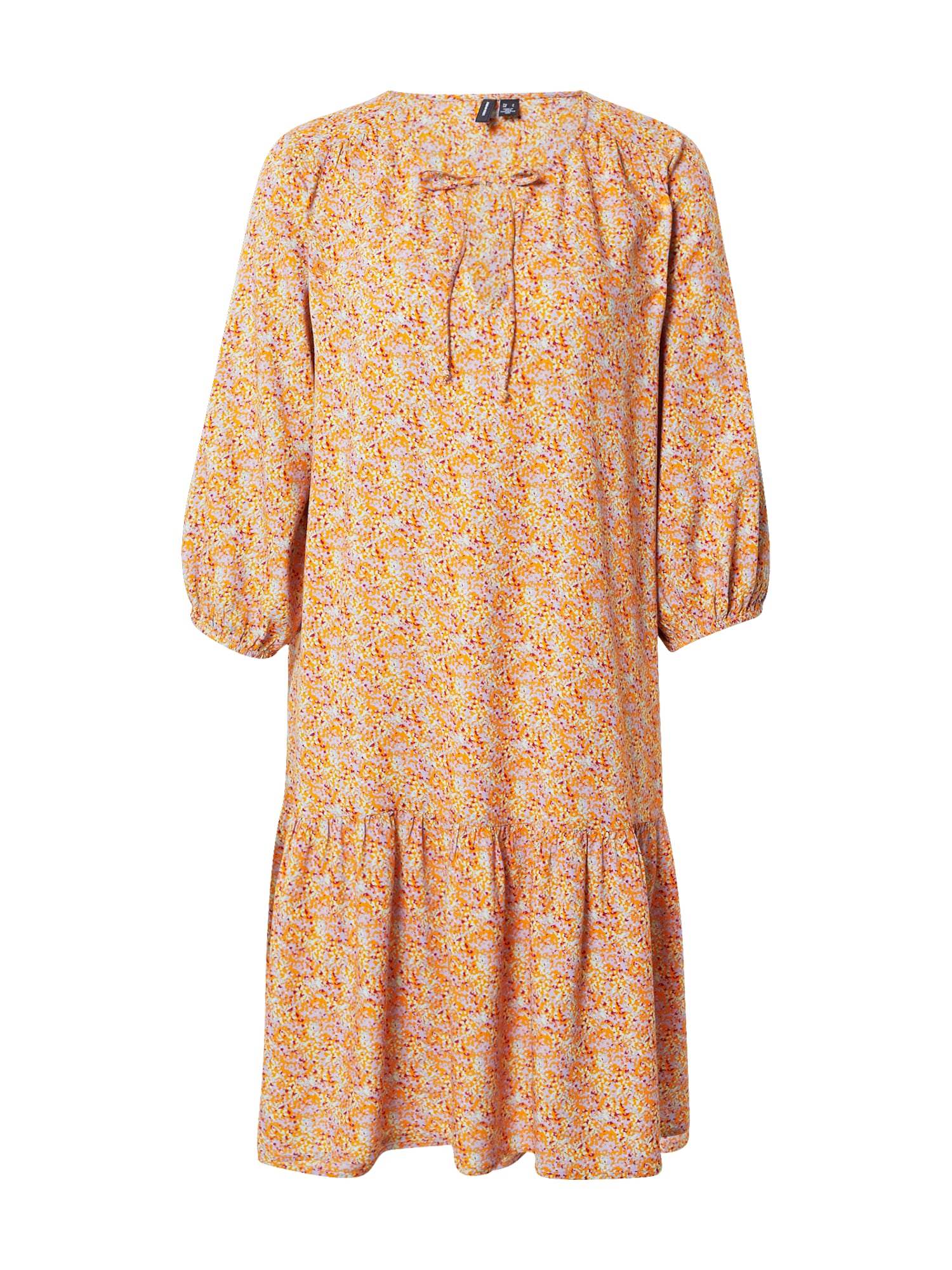 VERO MODA Obleka 'DANNI'  lila / oranžna / vinsko rdeča