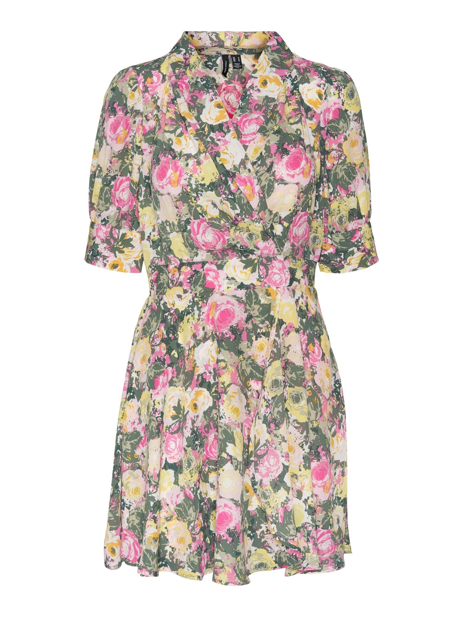 VERO MODA Obleka 'Gaya Poel'  zelena / mešane barve / roza / rosé