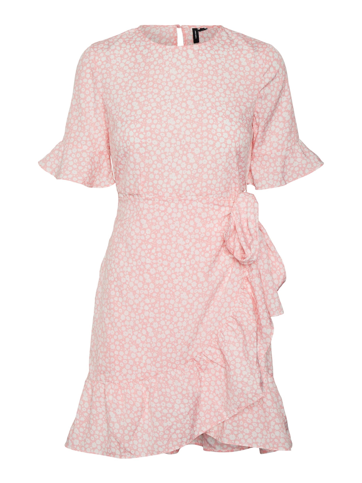 VERO MODA Obleka 'Henna'  svetlo roza / bela