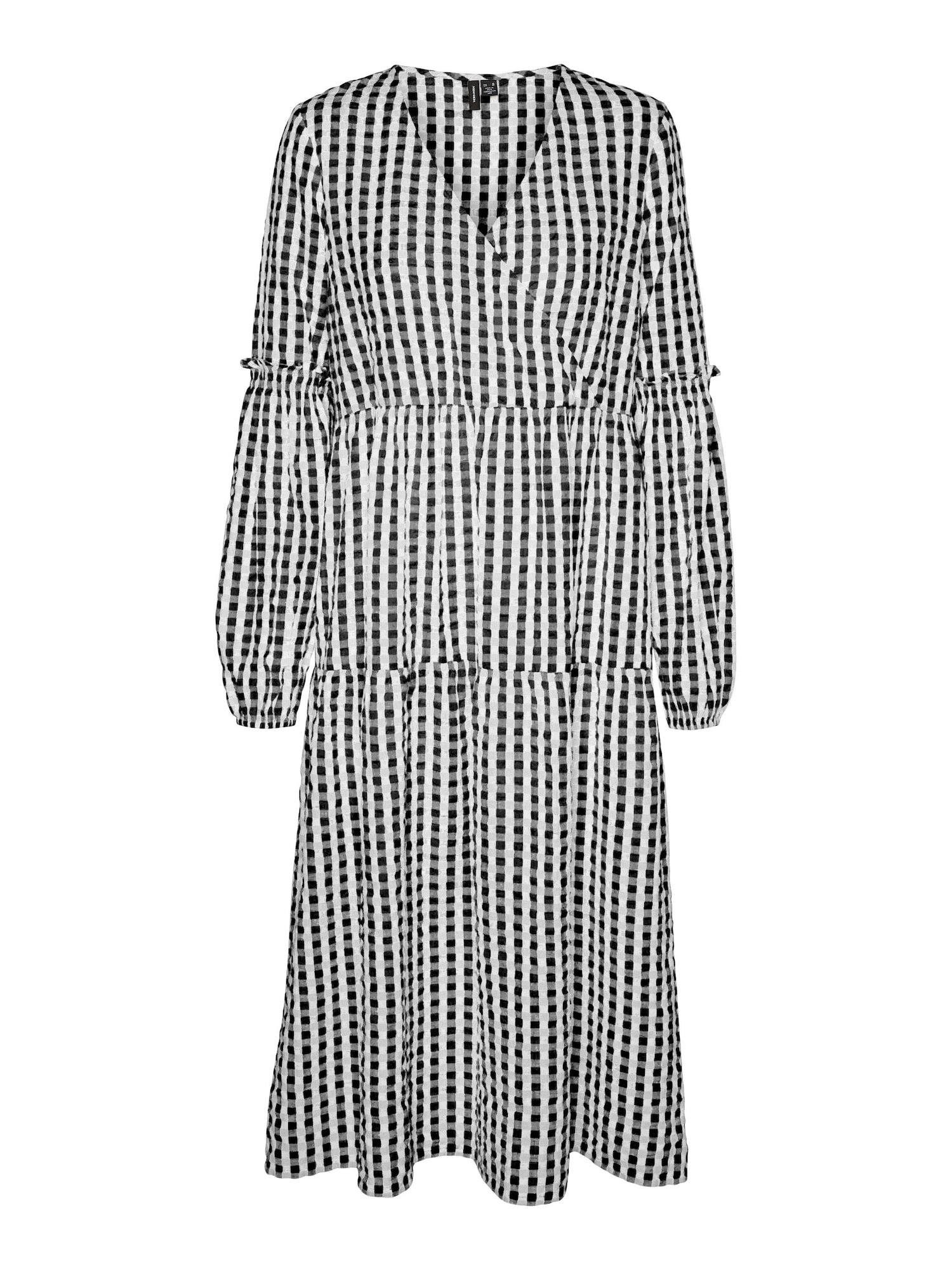 VERO MODA Obleka 'Karen'  črna / bela