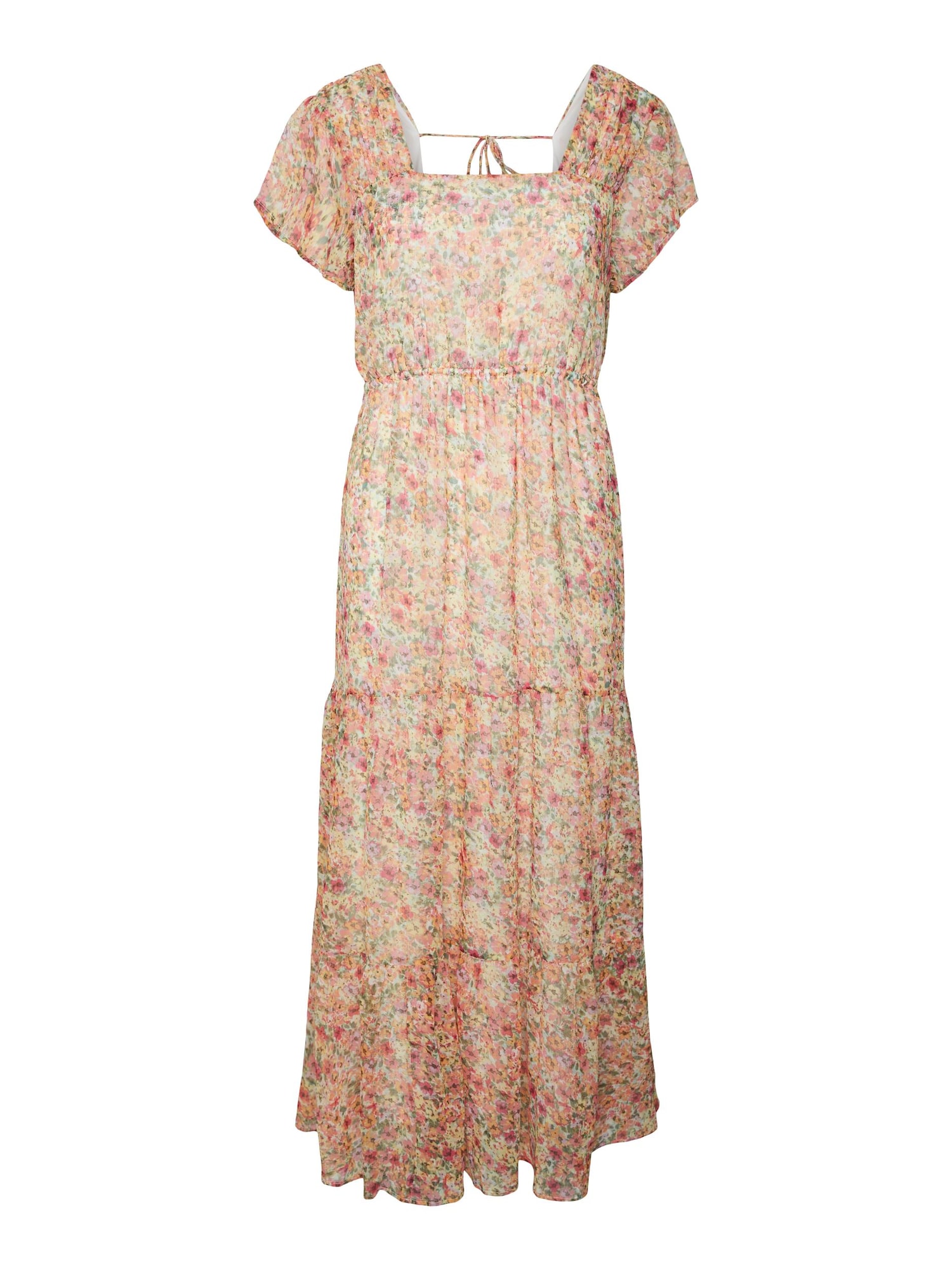 VERO MODA Obleka 'Kaya'  svetlo rumena / oliva / temno zelena / fuksija / bela