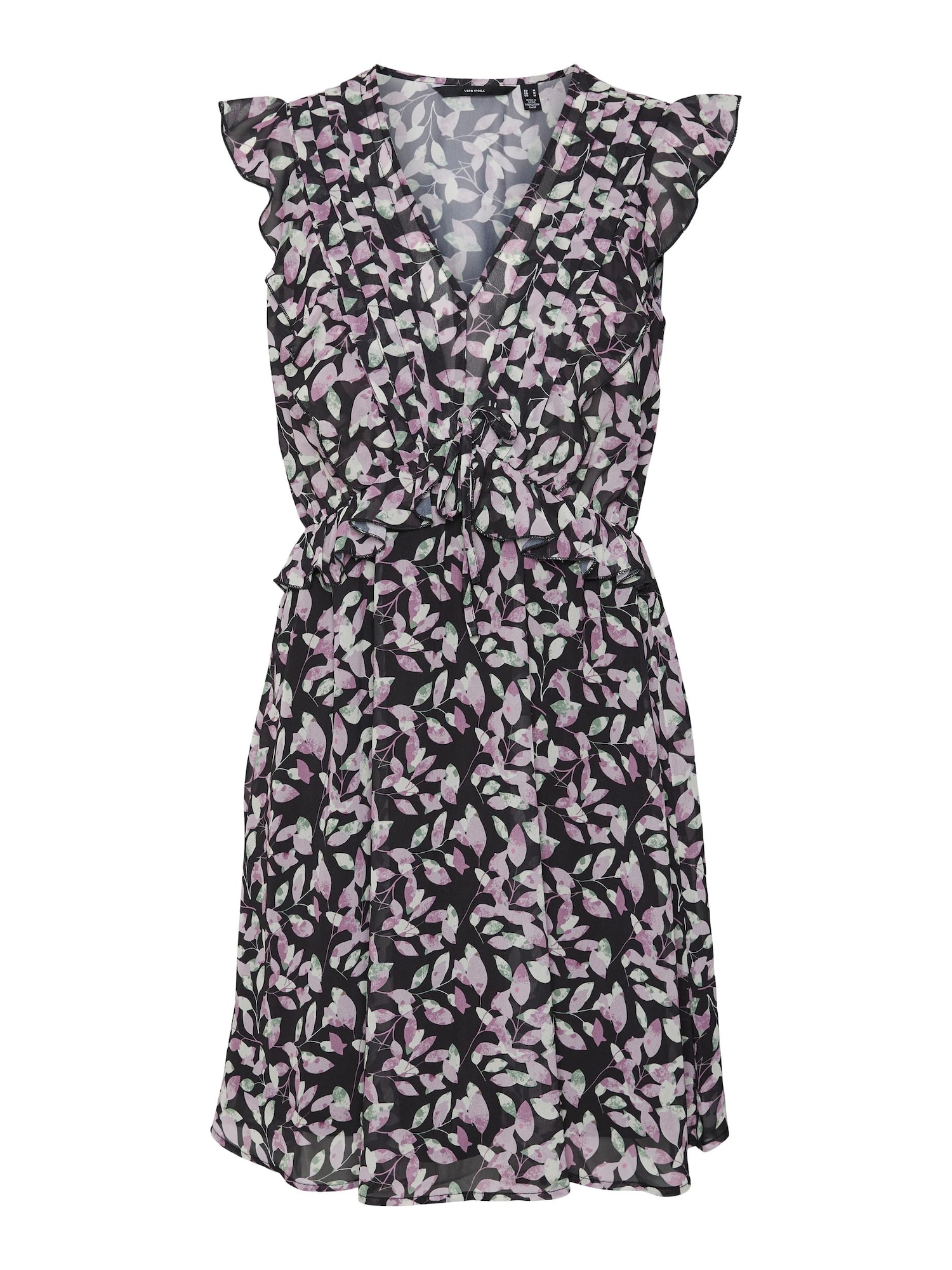 VERO MODA Obleka 'Loui'  jabolko / majnica / orhideja / črna / bela