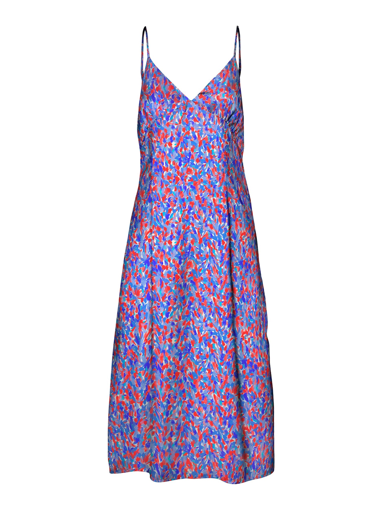 VERO MODA Obleka 'Rio'  modra / svetlo modra / rdeča