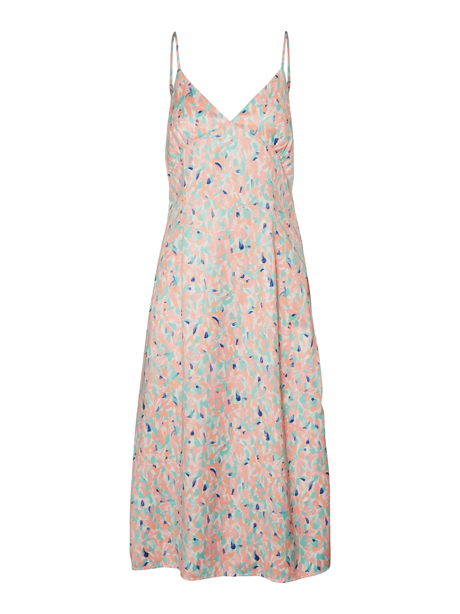 VERO MODA Obleka 'Rio'  mornarska / turkizna / oranžna / staro roza / bela