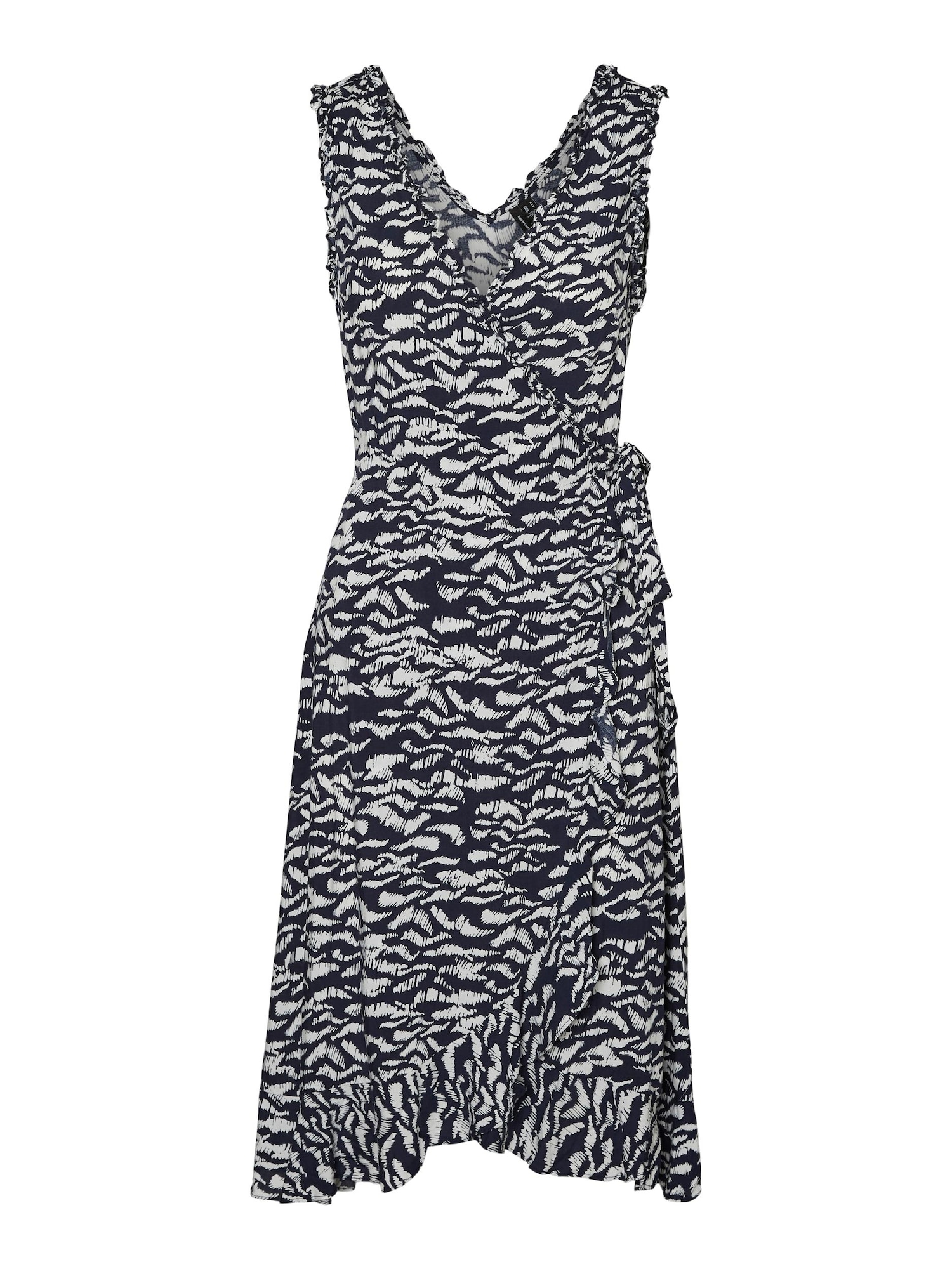 VERO MODA Obleka 'TIPI'  nočno modra / bela
