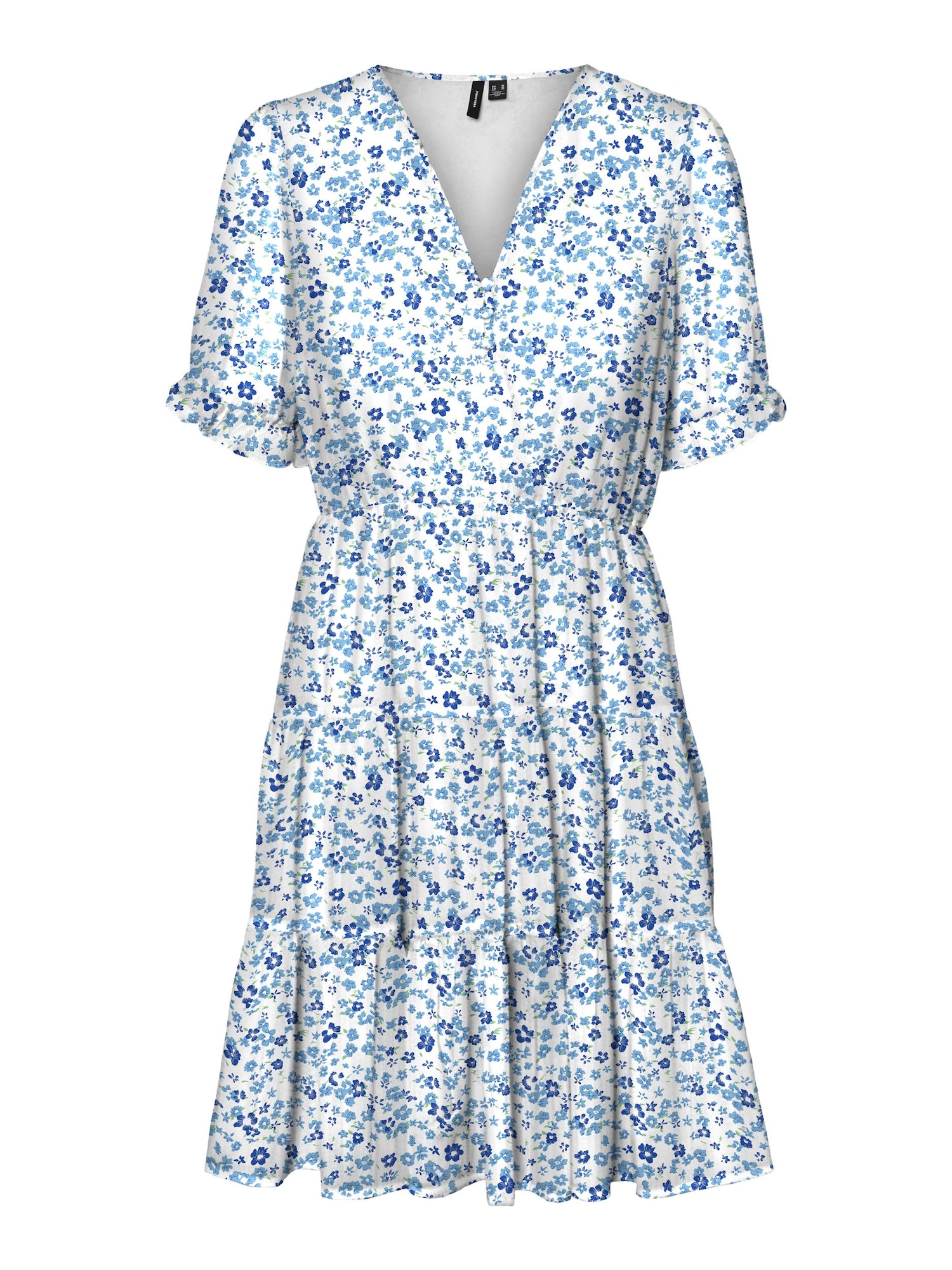 VERO MODA Obleka 'WONDA'  modra / svetlo modra / zelena / bela