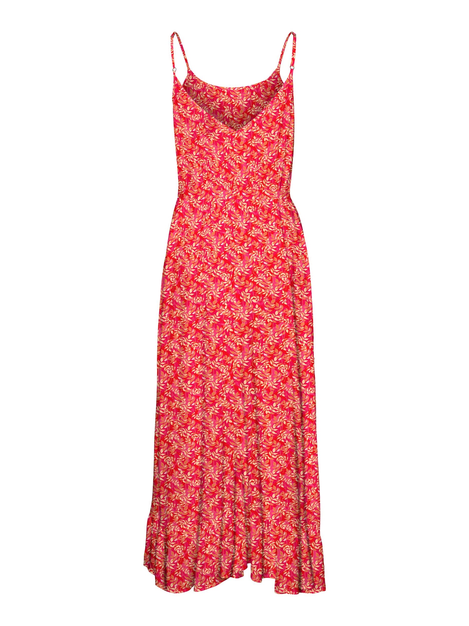 VERO MODA Obleka  mešane barve / rdeča