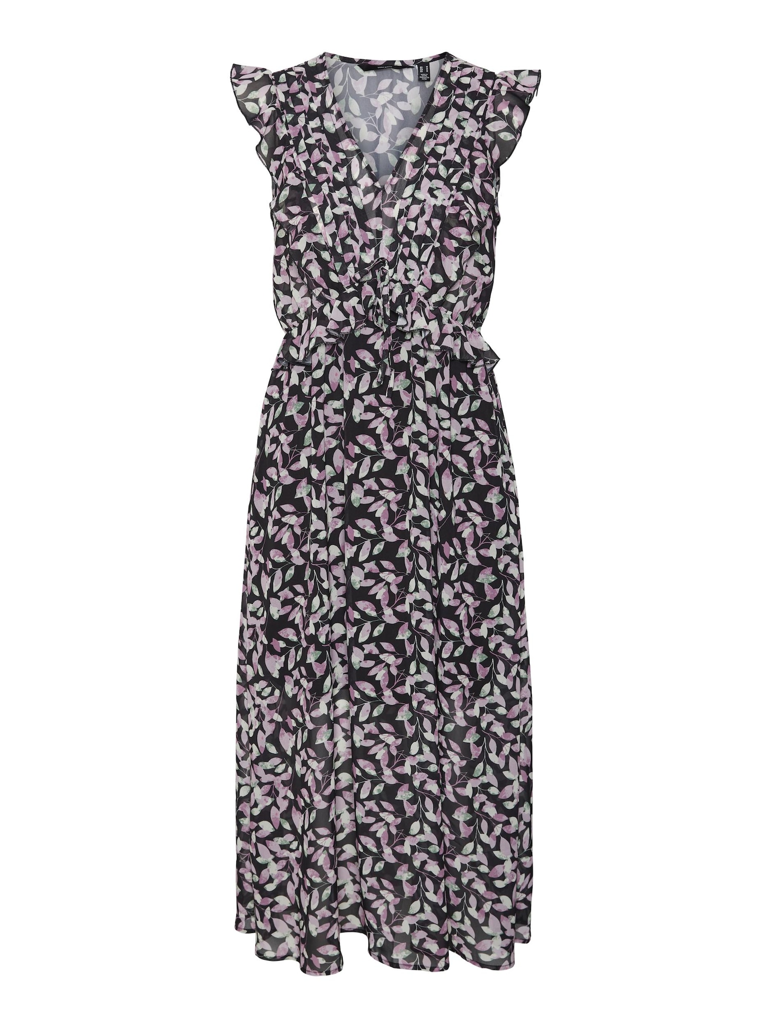 VERO MODA Obleka  pastelno zelena / pastelno lila / svetlo lila / črna