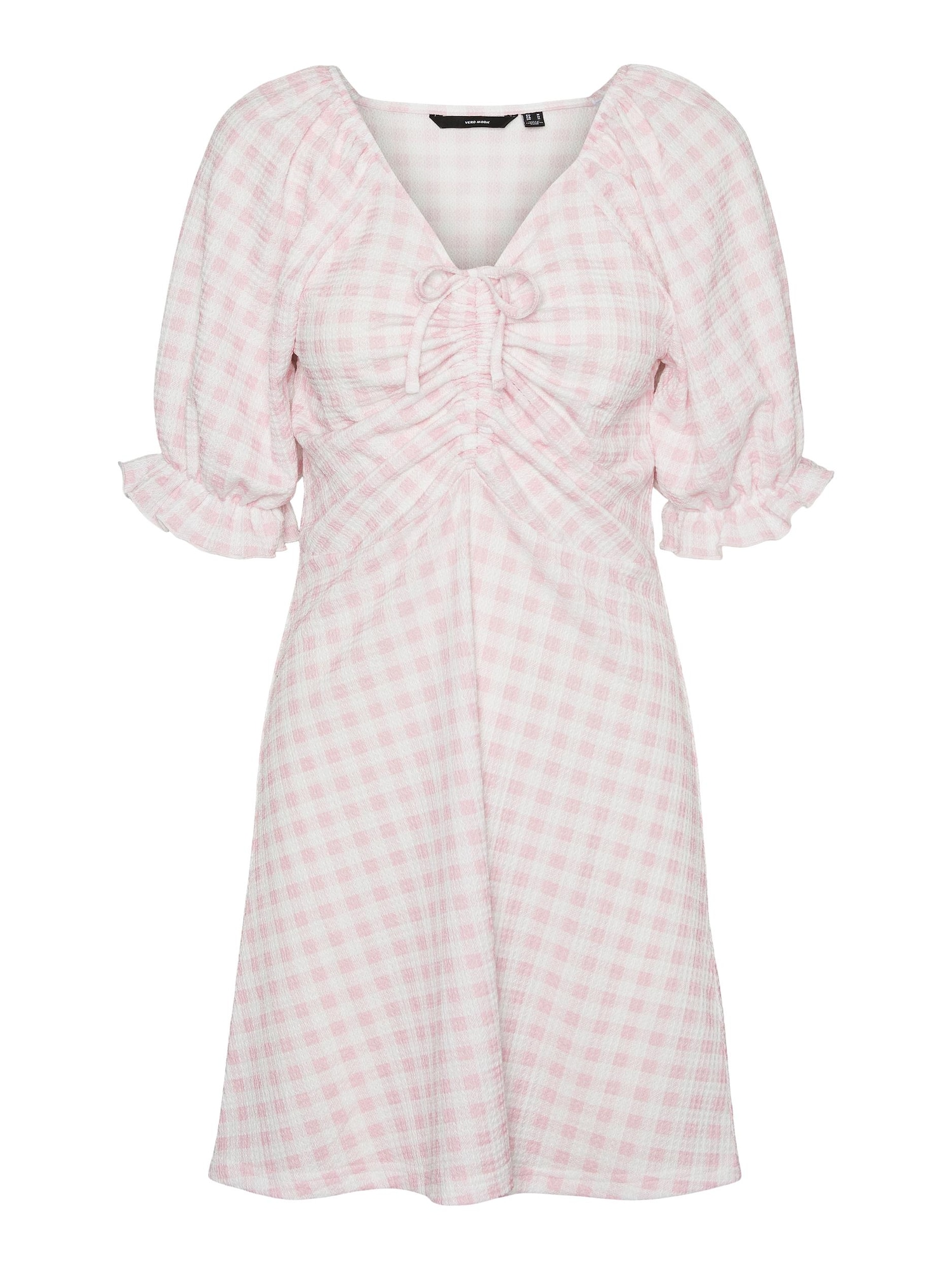 VERO MODA Obleka  roza / bela
