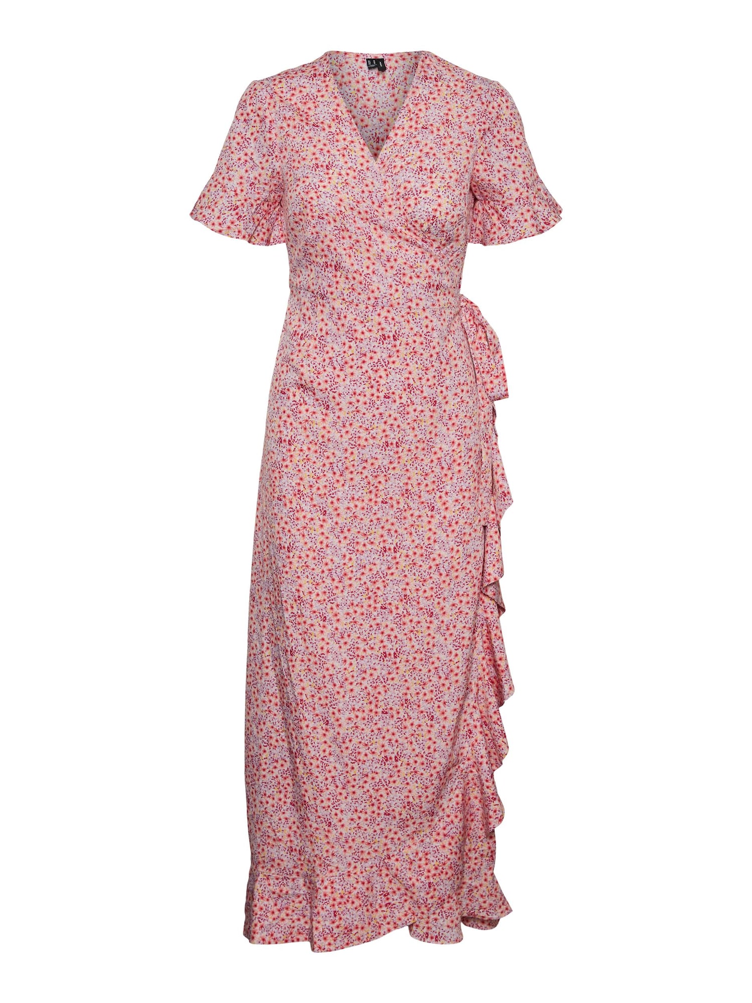 VERO MODA Obleka  roza / rdeča / bela