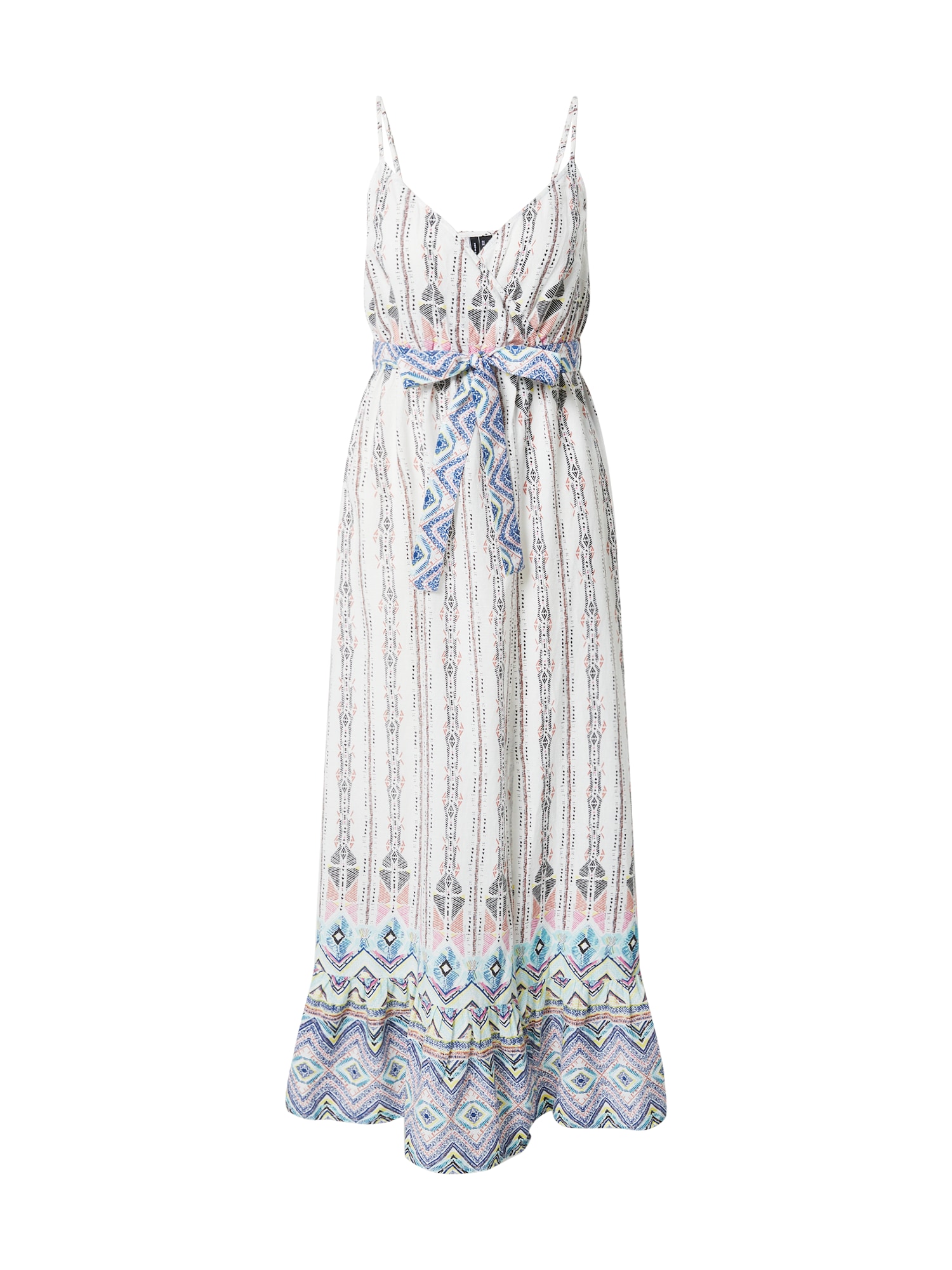 VERO MODA Poletna obleka 'Ada'  modra / rdeča / črna / bela