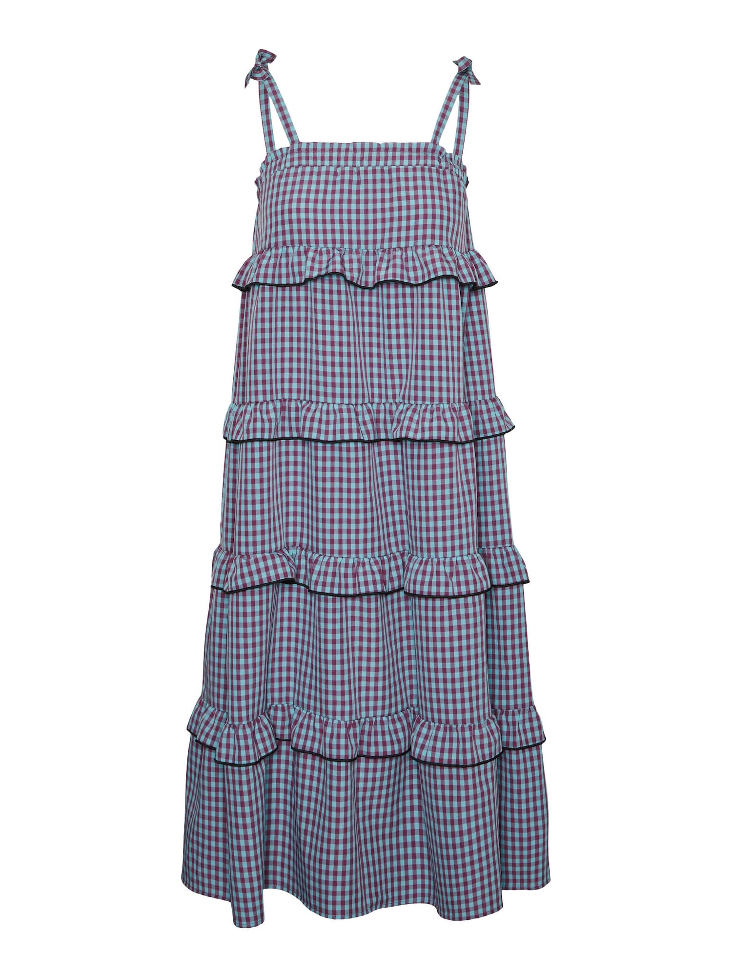 VERO MODA Poletna obleka 'Kendra'  svetlo modra / jagoda / rosé