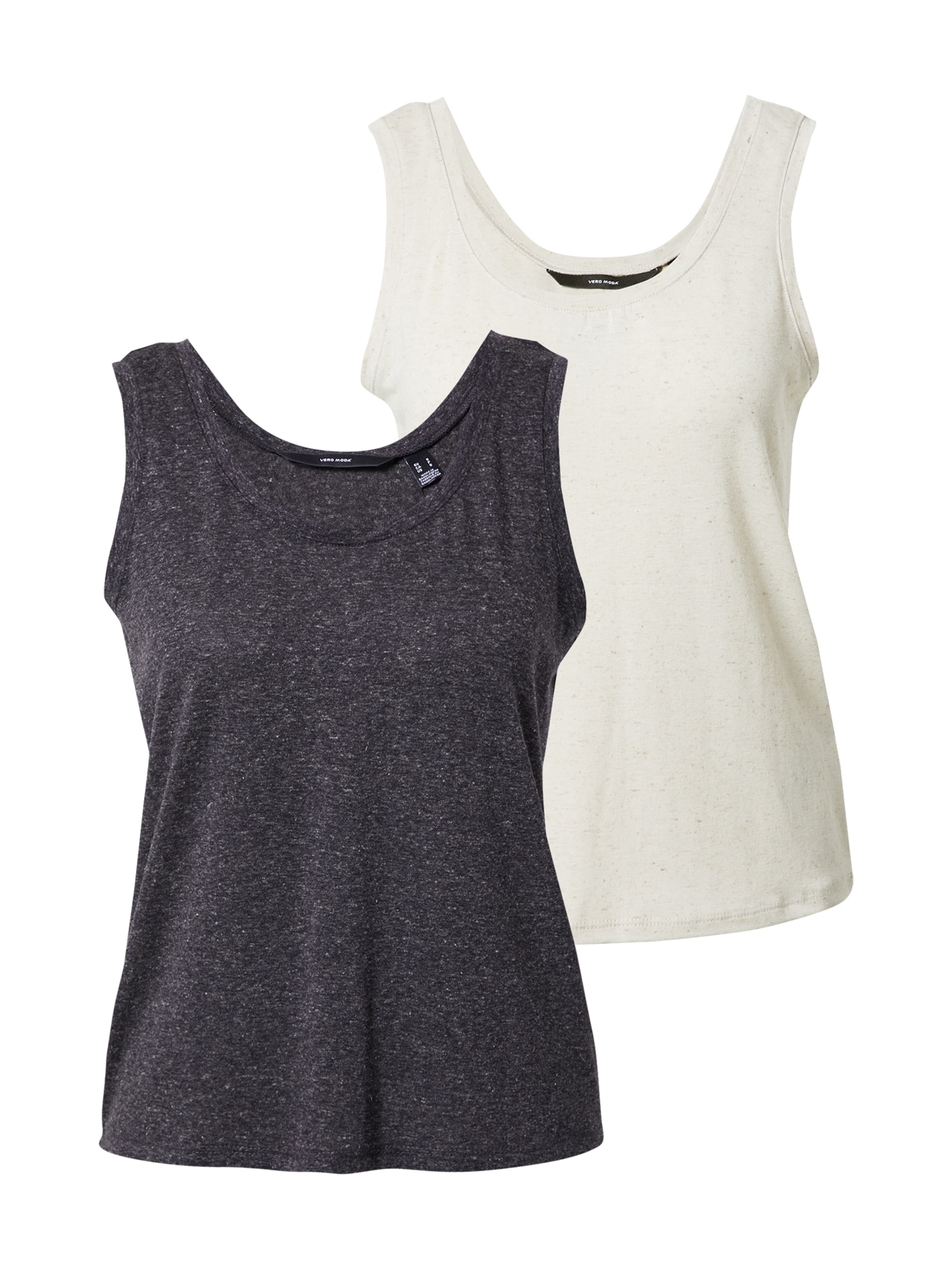 VERO MODA Top 'JUNE'  črna / volneno bela