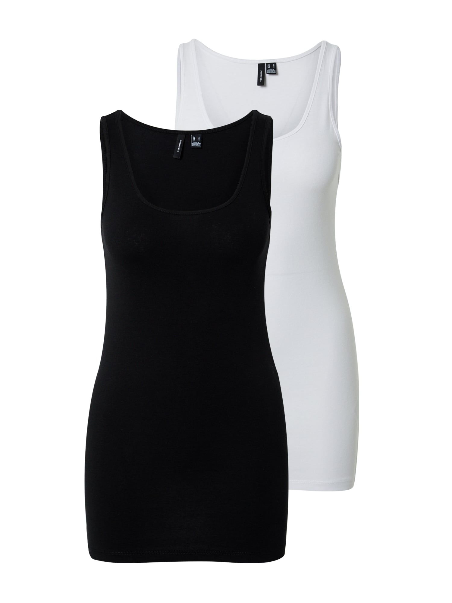 VERO MODA Top 'MAXI'  črna / bela