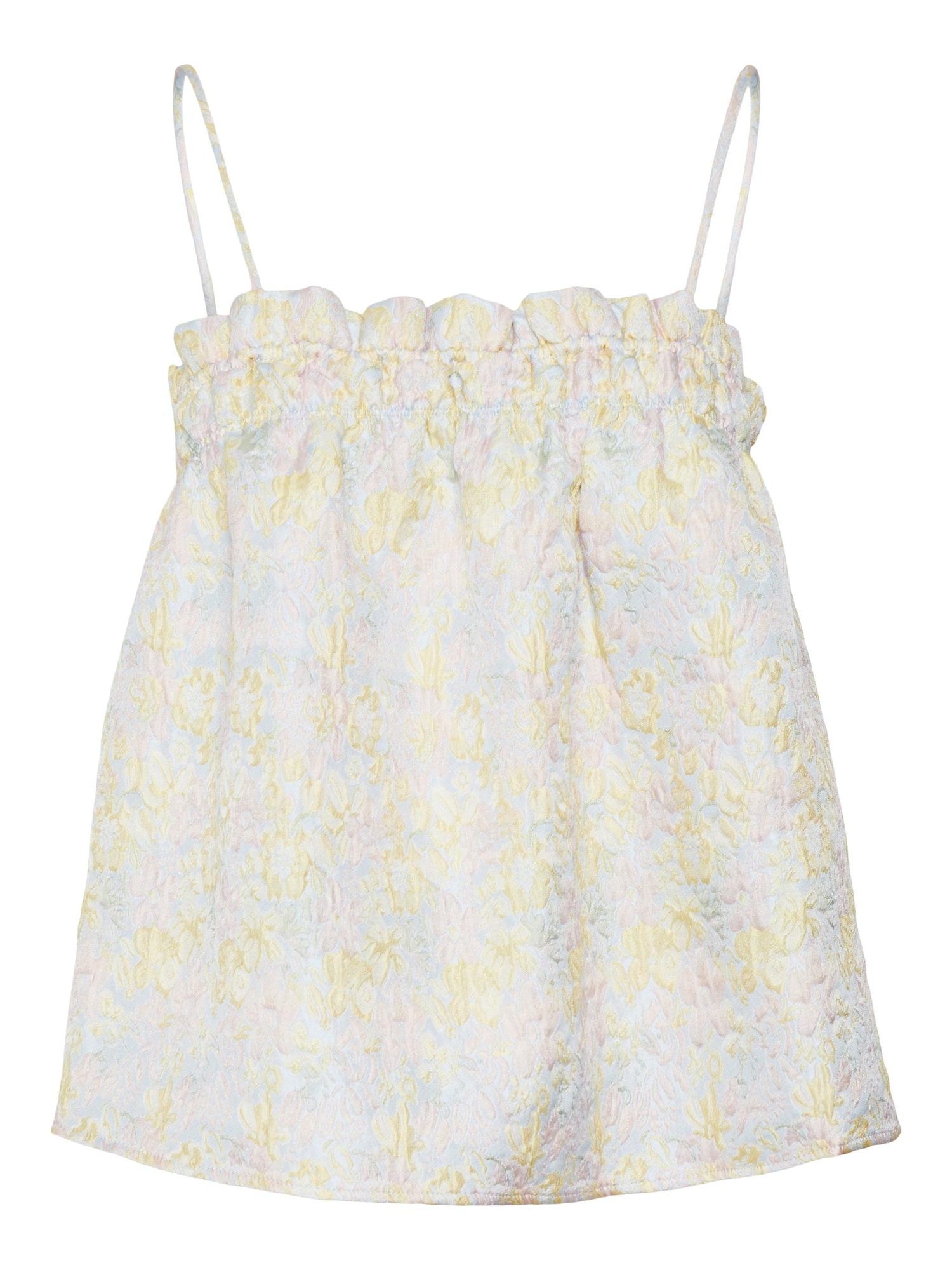 VERO MODA Top 'Nova'  svetlo modra / svetlo rumena / svetlo zelena / svetlo roza