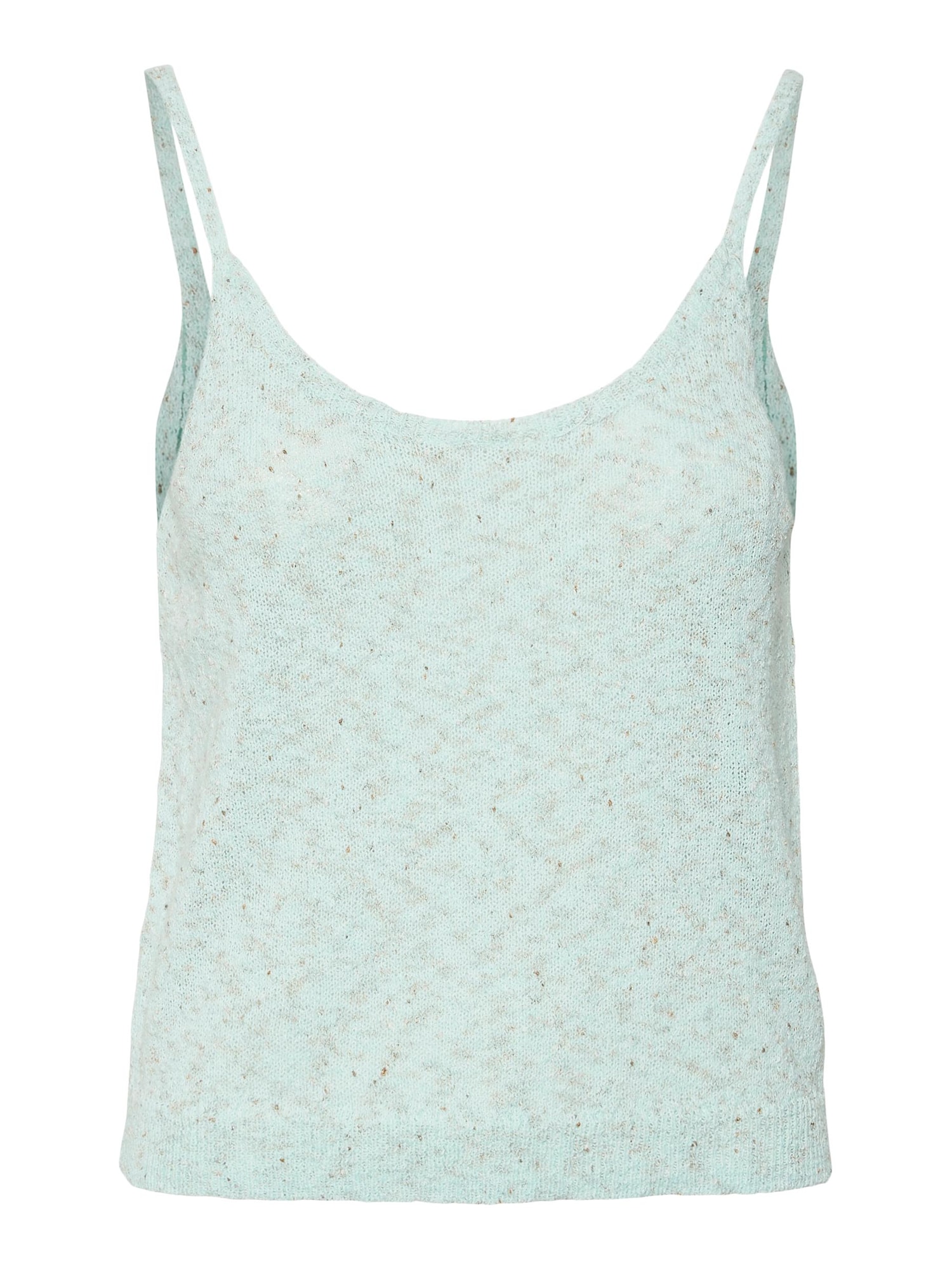 VERO MODA Top z naramnicami 'Annie'  temno bež / pastelno zelena