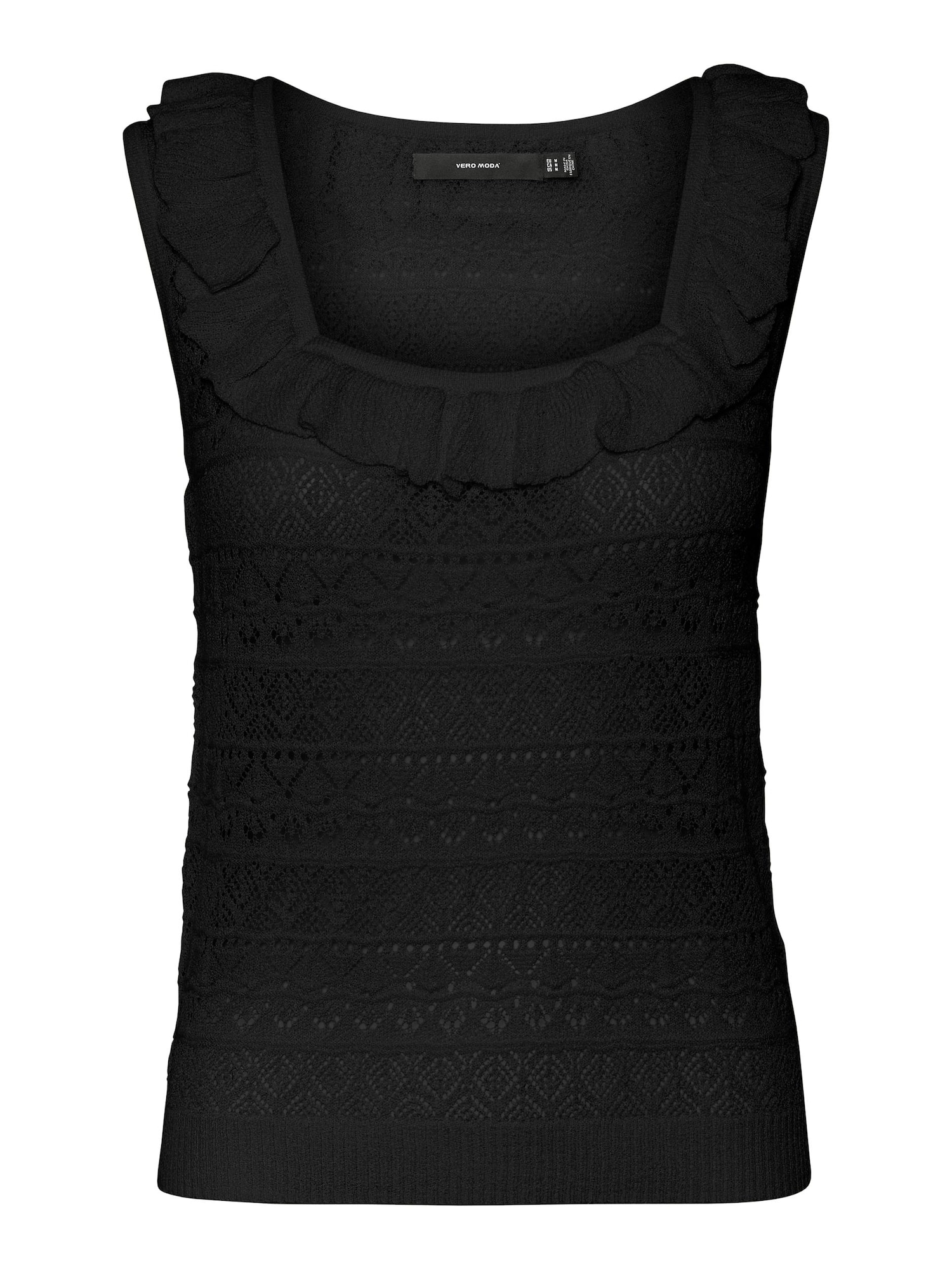 VERO MODA Top z naramnicami 'Mikia'  črna