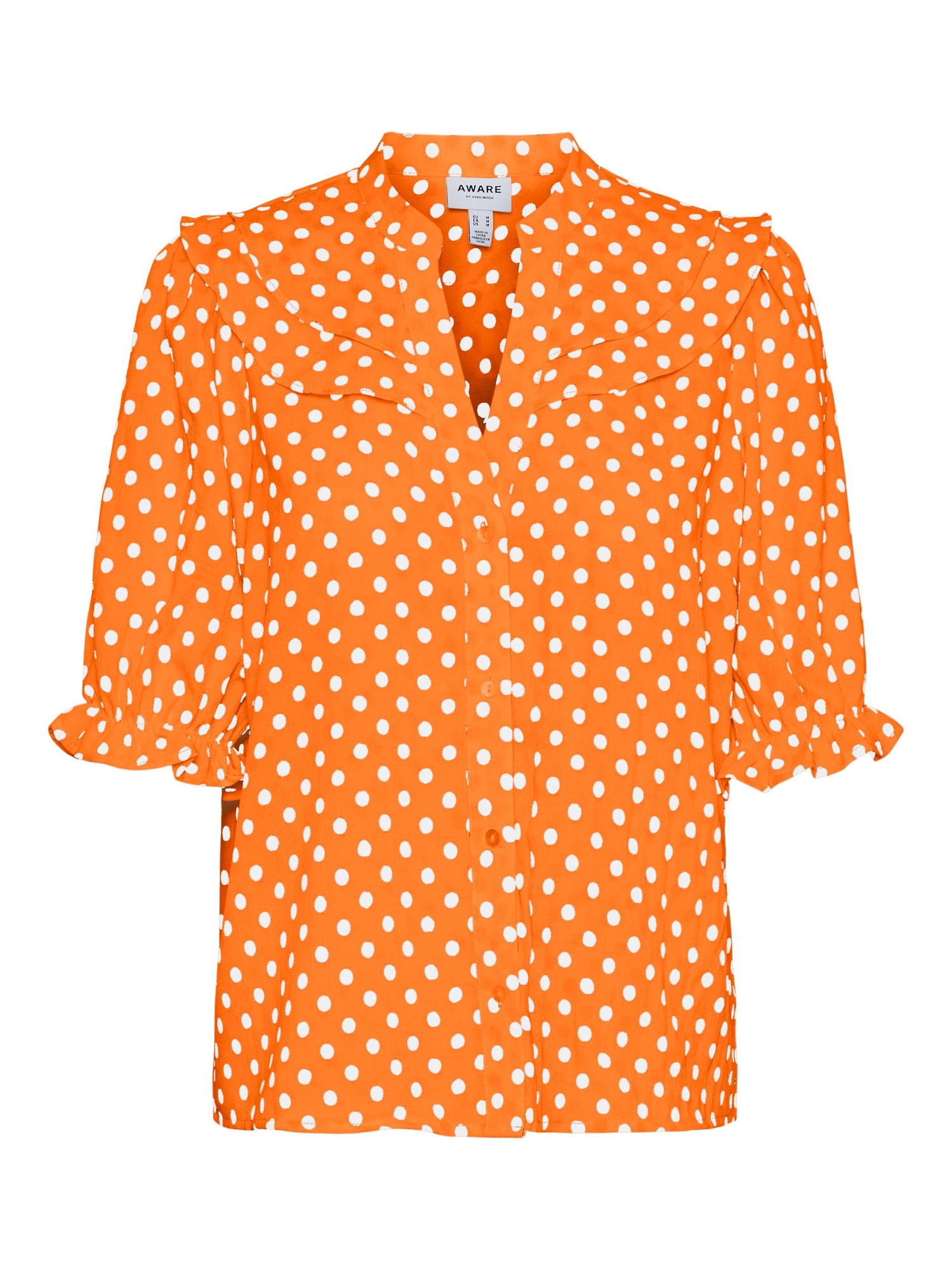 Vero Moda Aware Bluza 'Cornelia'  oranžna / bela