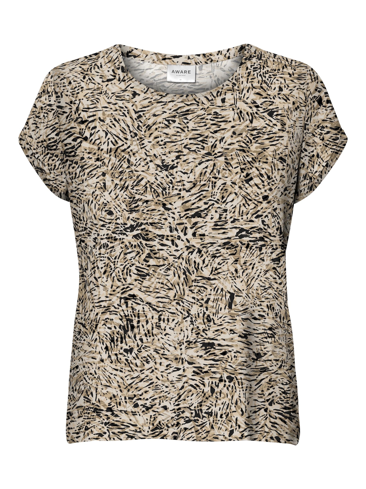 Vero Moda Aware Majica 'Ava'  siva / greige / črna / bela