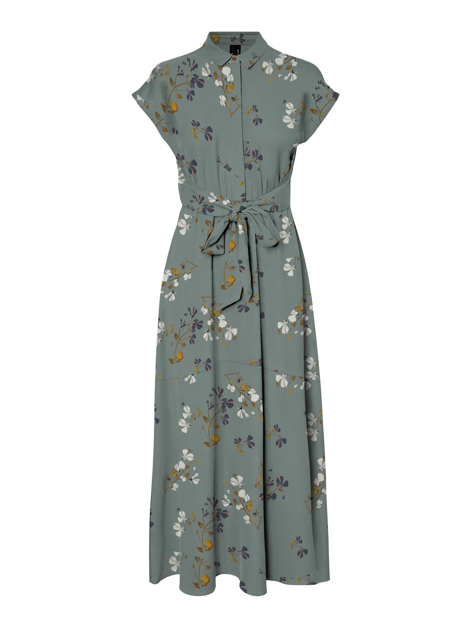 Vero Moda Tall Dolga srajca 'Hallie'  mornarska / gorčica / zelena / bela