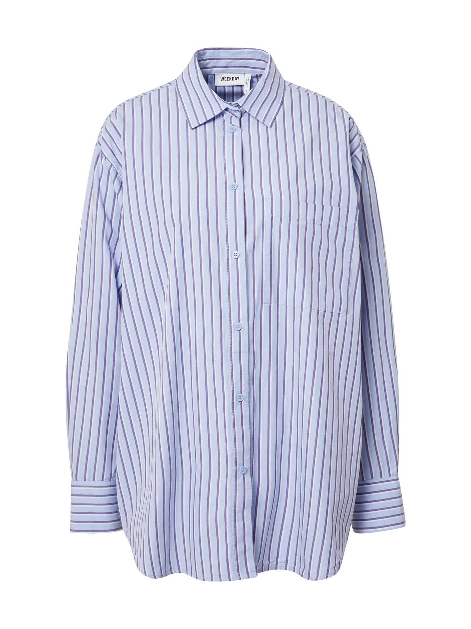 WEEKDAY Bluza  svetlo modra / lila / bela