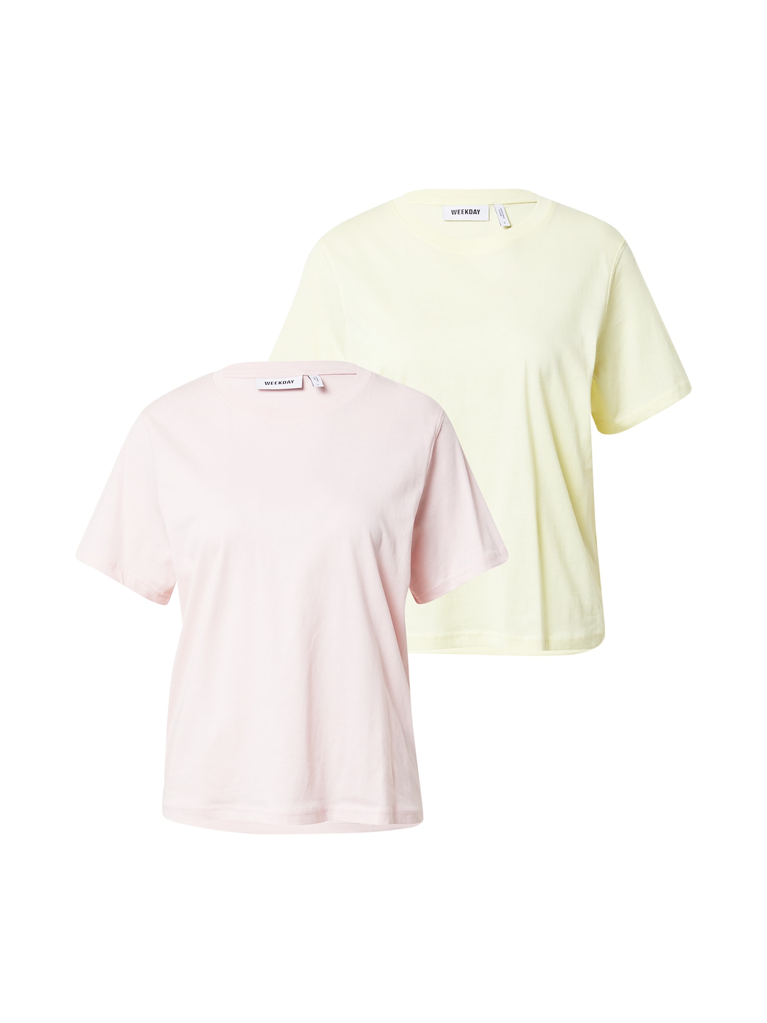 WEEKDAY Majica 'Essence Standard'  pastelno rumena / pastelno roza