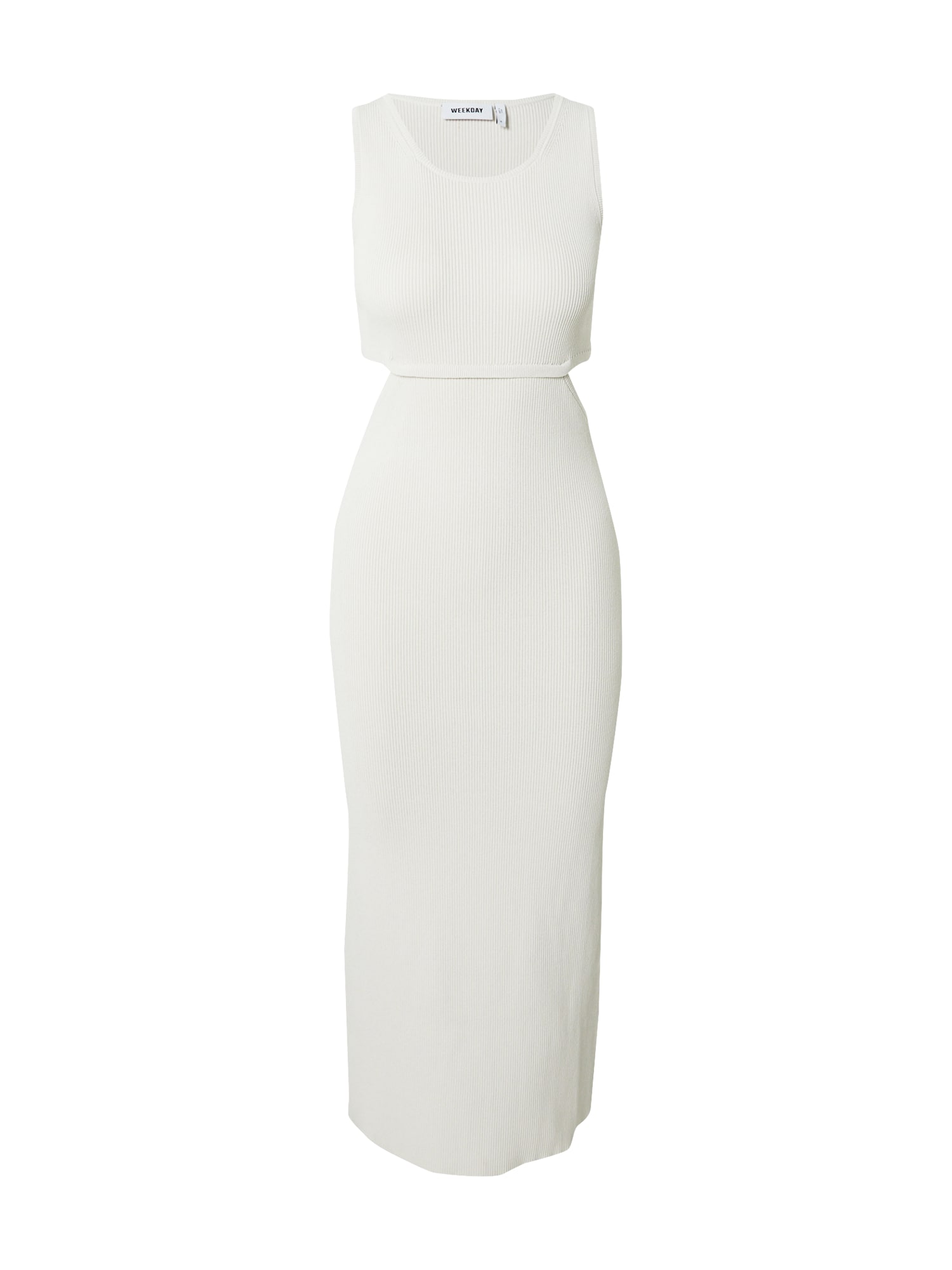 WEEKDAY Pletena obleka  off-bela