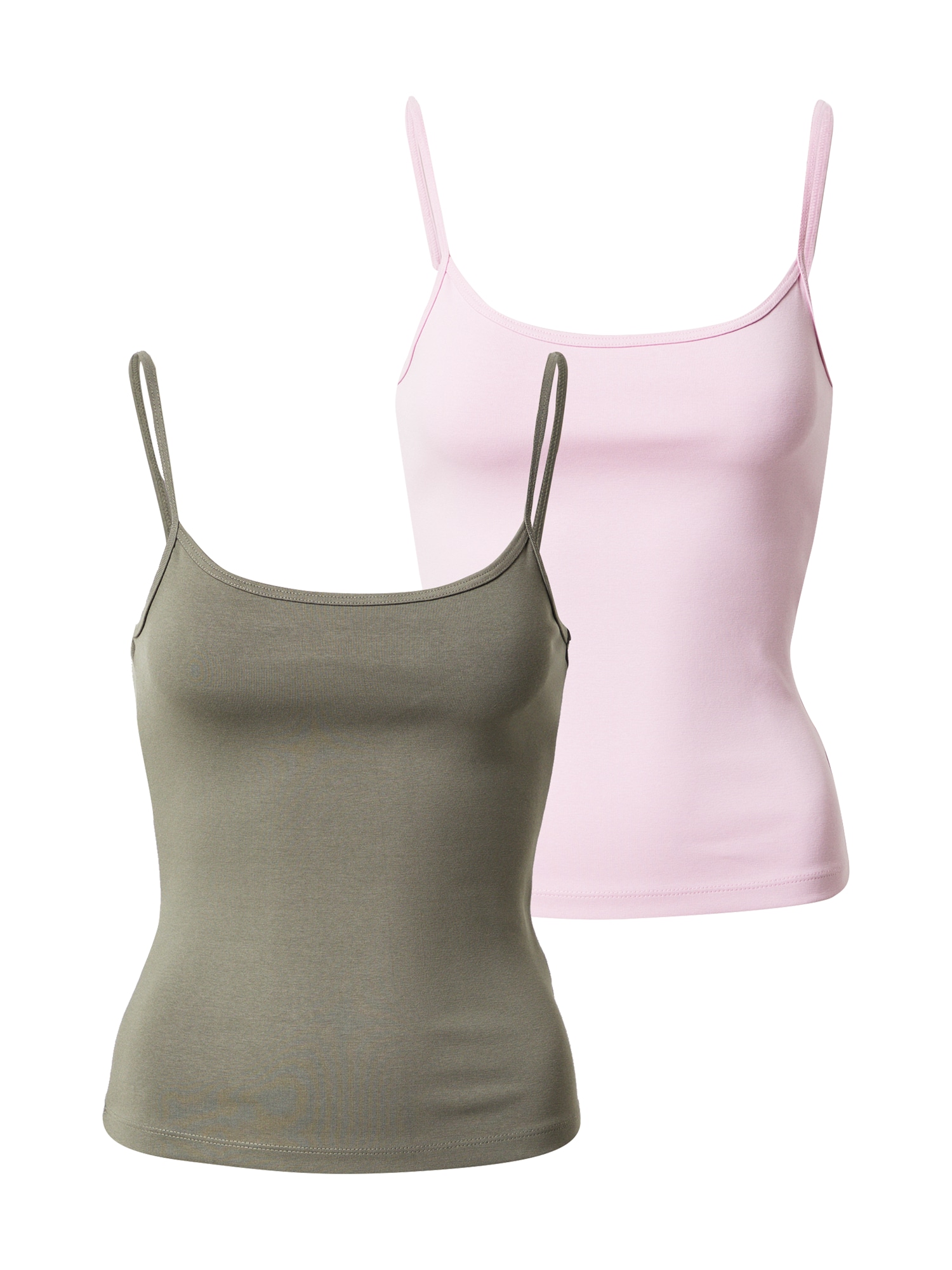 WEEKDAY Top  kaki / roza