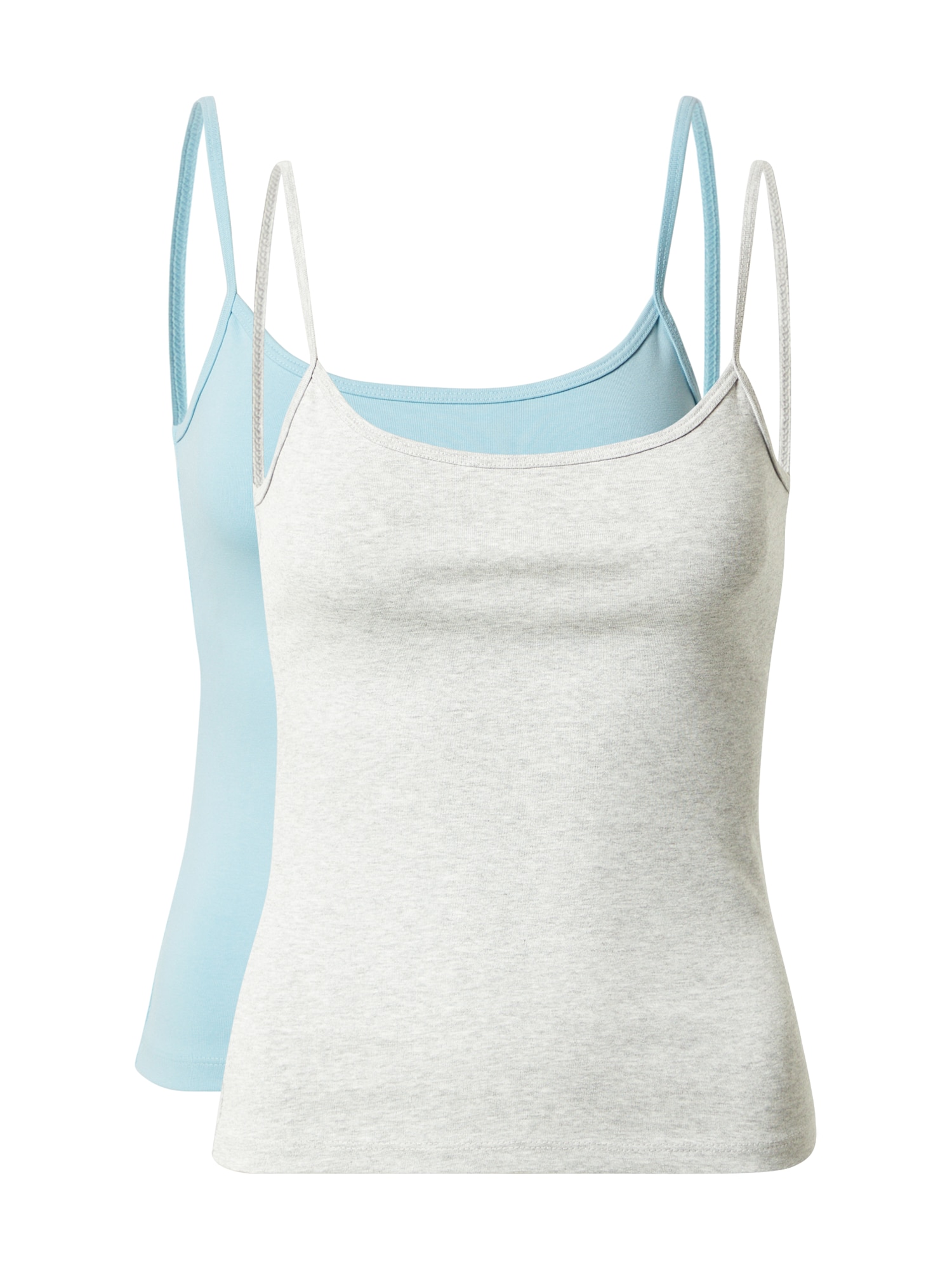 WEEKDAY Top  svetlo modra / pegasto siva