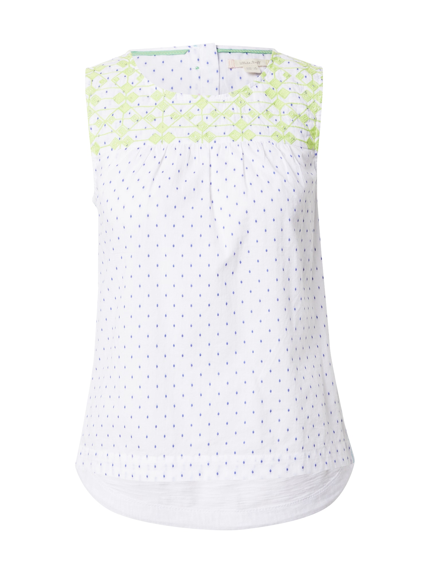 WHITE STUFF Top 'Georgie'  modra / svetlo zelena / bela