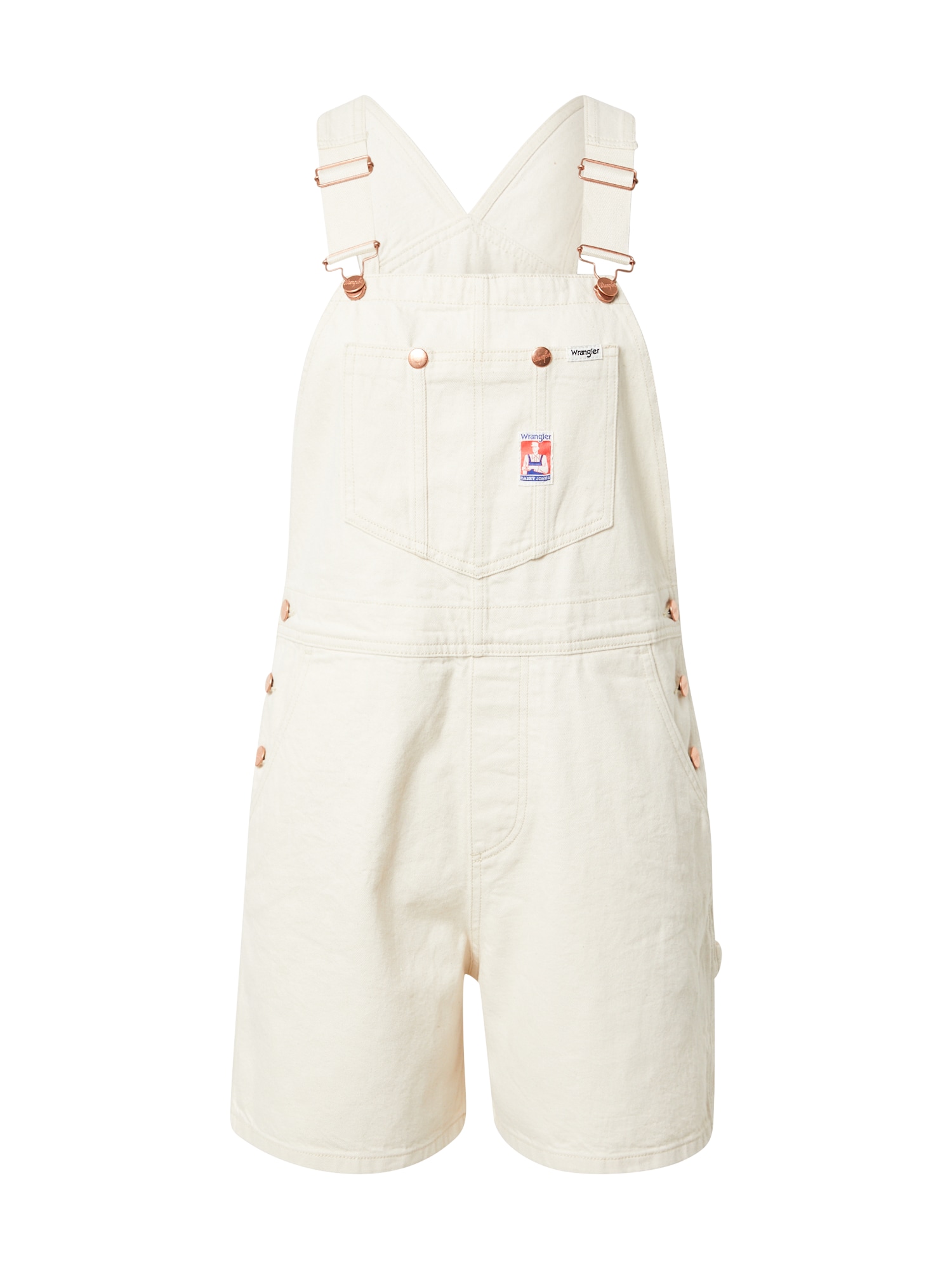 WRANGLER Kavbojke z naramnicami 'Bib'  ecru