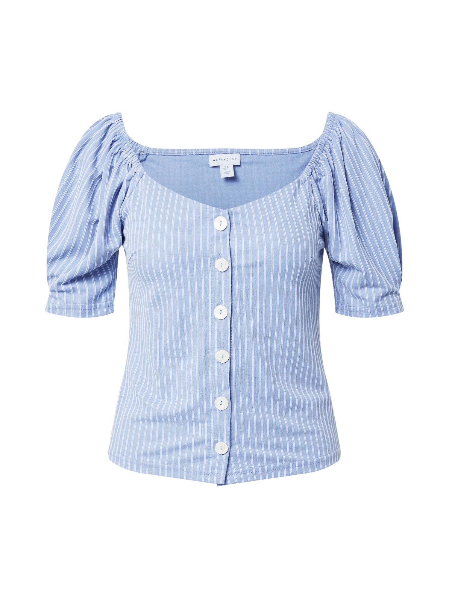 Warehouse Bluza  modra / bela