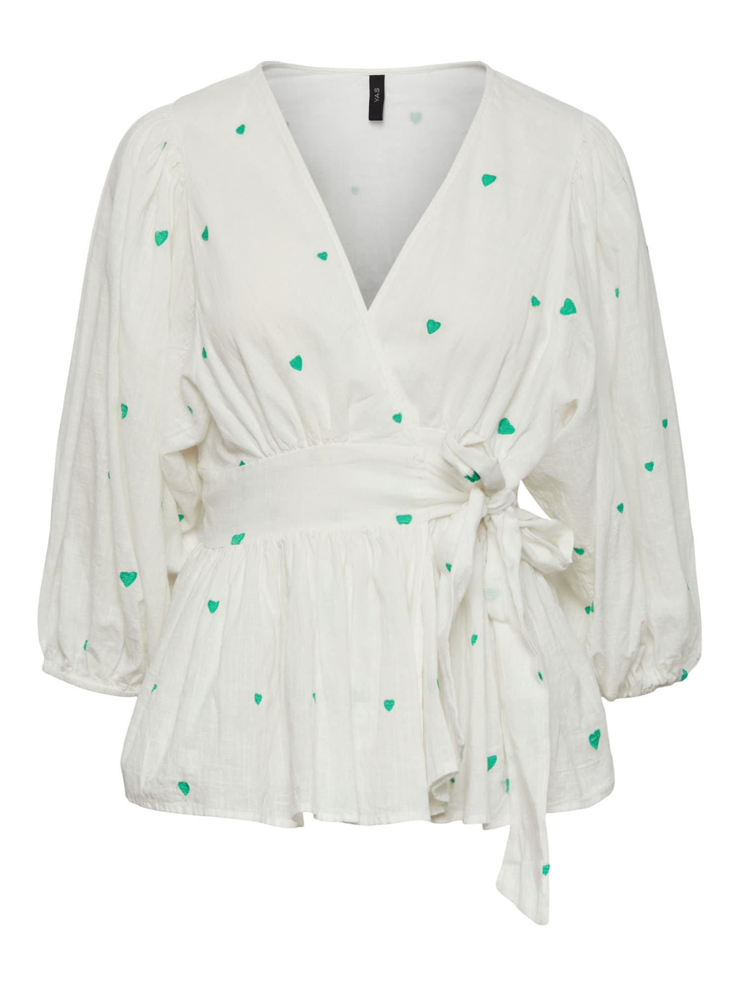 Y.A.S Bluza 'Heart'  zelena / bela